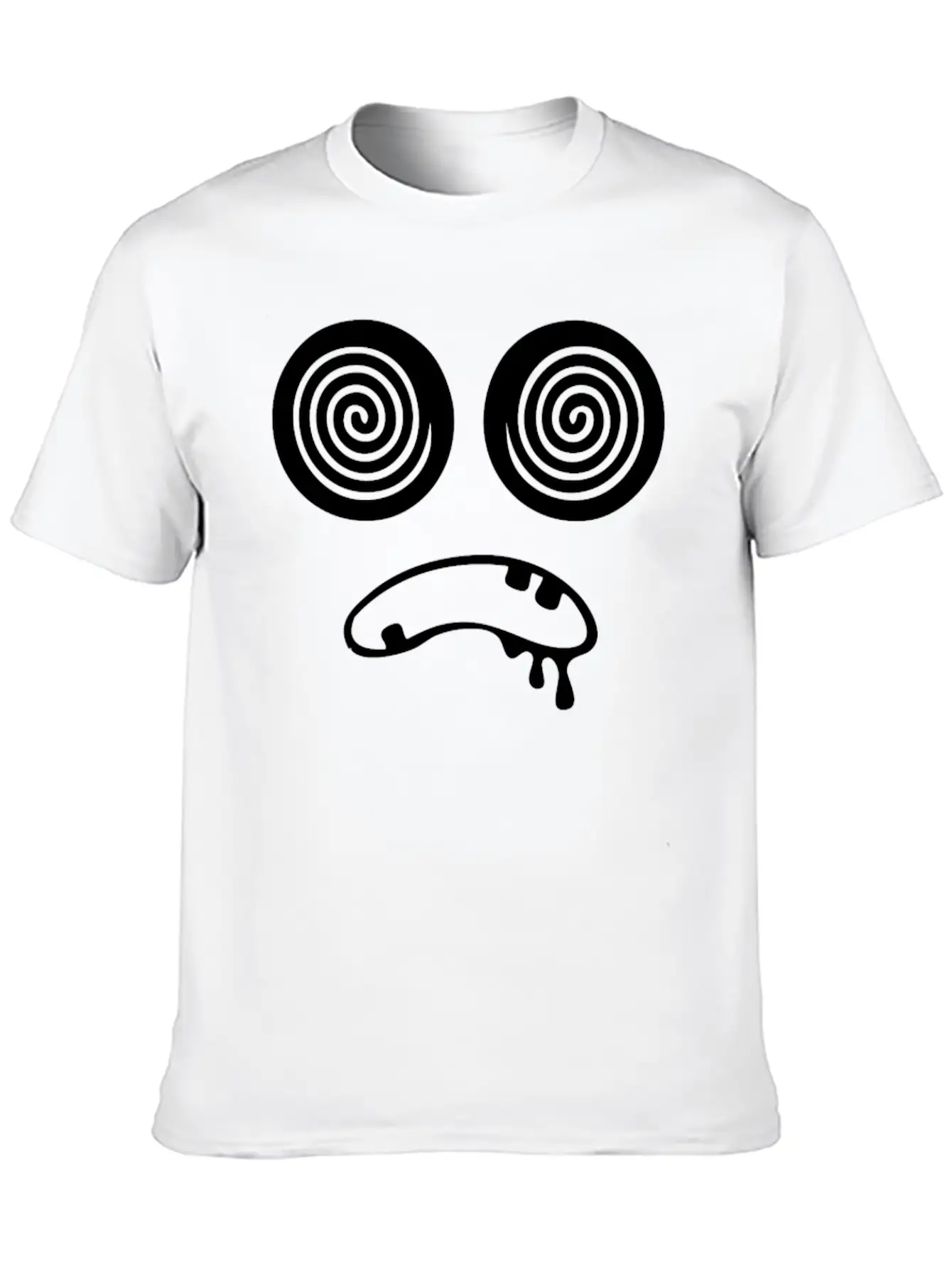 Trippy Hypnotic Drooling Monster Essential Unisex Summer Tee – Soft Cotton Casual Fit