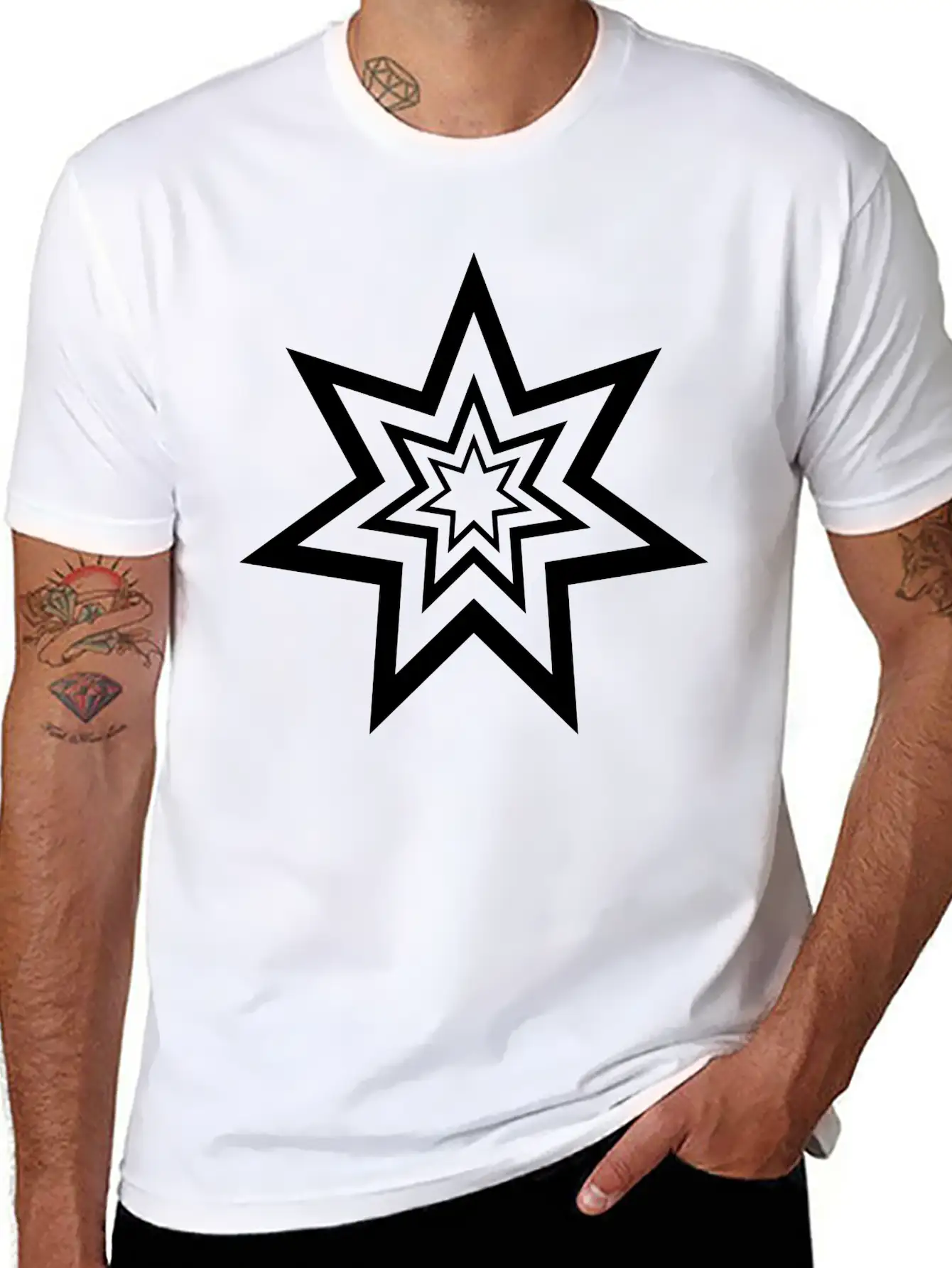TriSept-4k-4-2-1ratio Basic Graphic T-Shirt – Daily Comfort In Soft Cotton