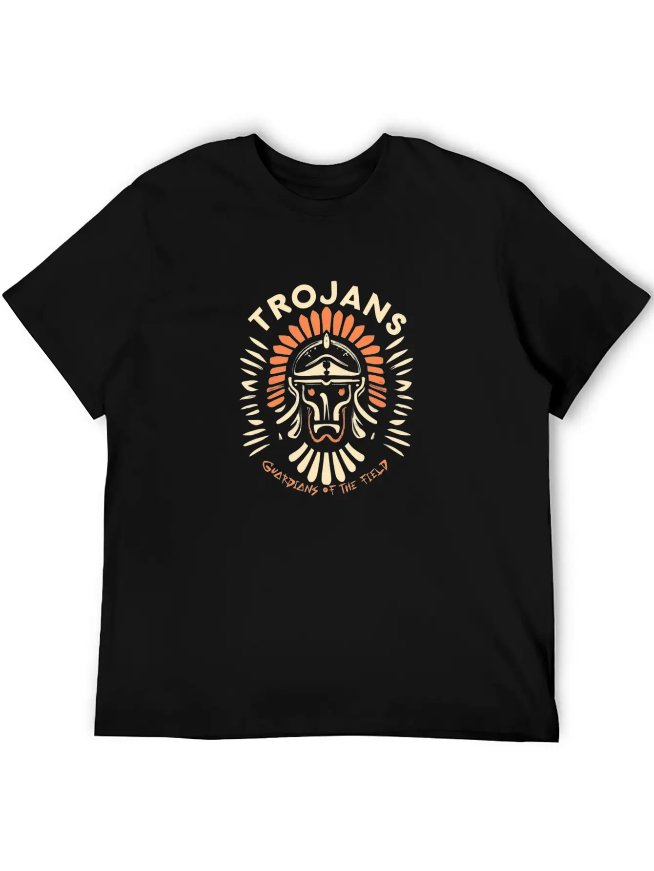 Trojans Guardians Of The Field Unisex Short Sleeve Soft Cotton T-Shirt – Casual Everyday Wear