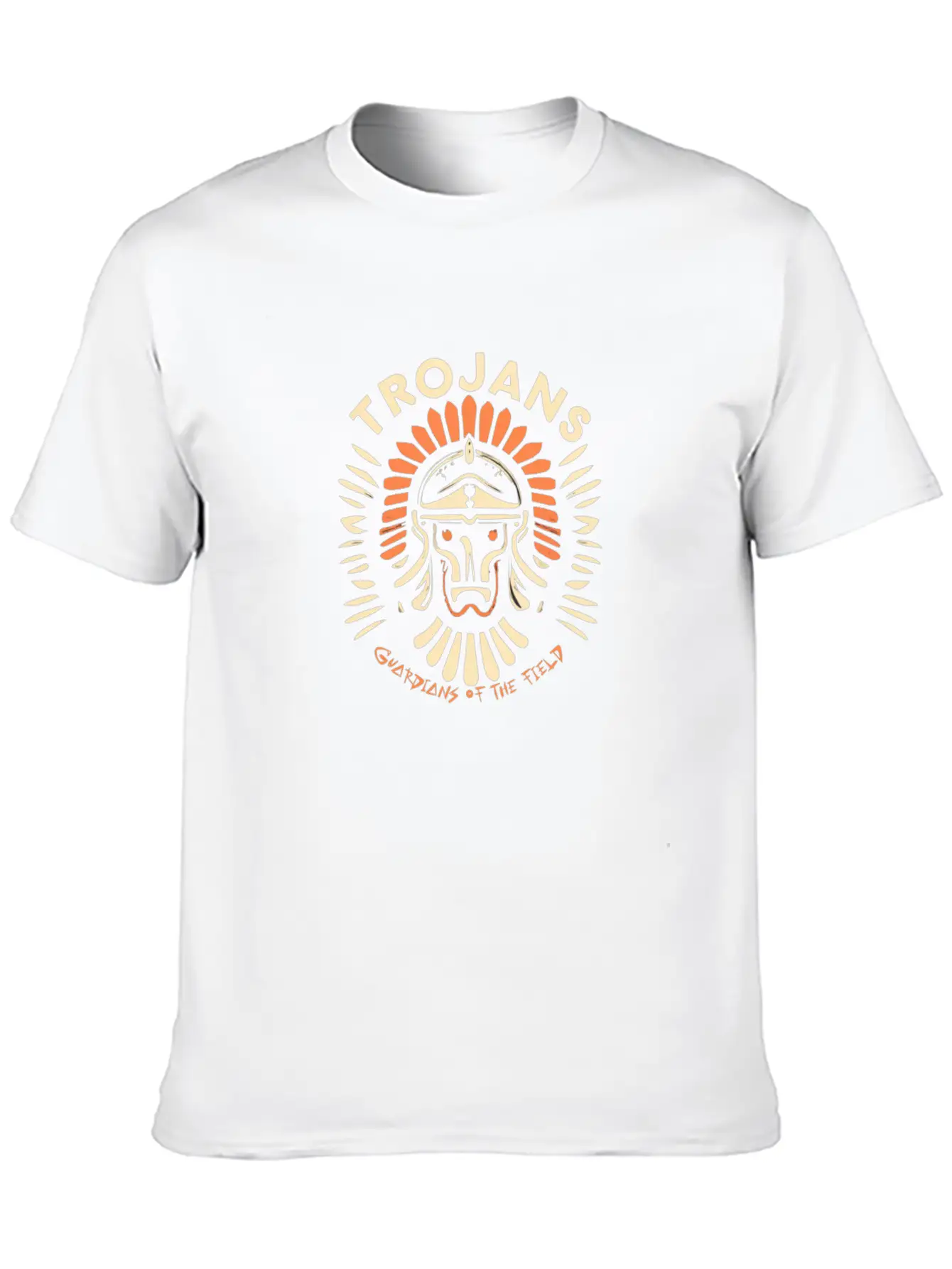 Trojans Guardians Of The Field Unisex Short Sleeve Soft Cotton T-Shirt – Casual Everyday Wear