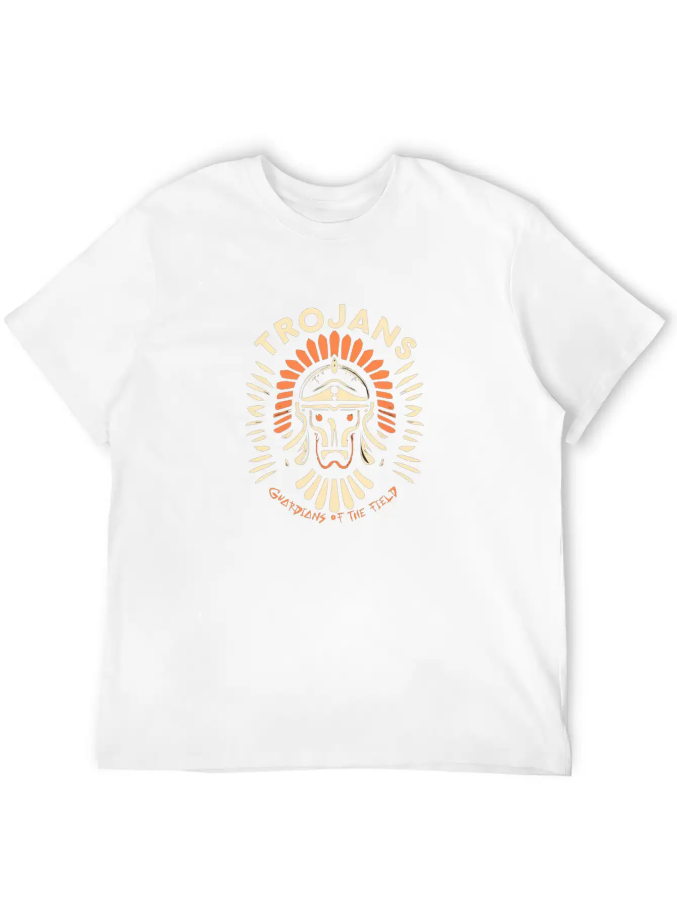 Trojans Guardians Of The Field Unisex Short Sleeve Soft Cotton T-Shirt – Casual Everyday Wear