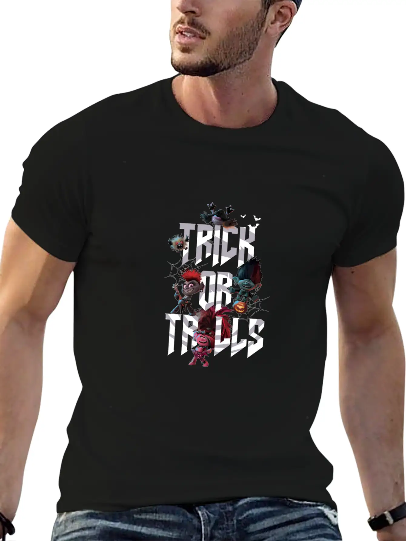 Trolls World Tour Trick Or Trolls Essential Unisex Summer Tee – Soft Cotton Casual Fit
