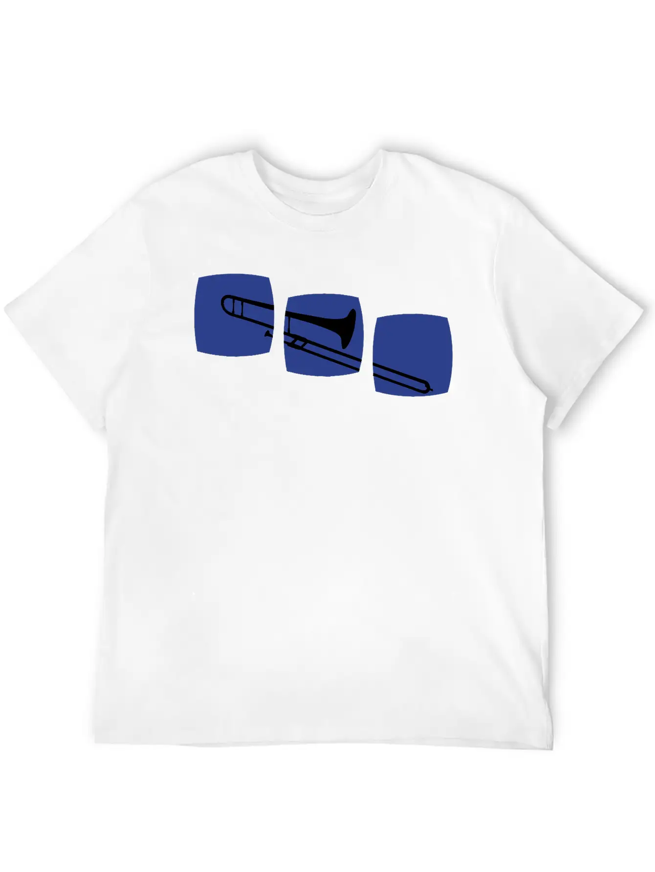 Trombone Trombone Motif Band Musicians, Jazz / Ska Essential Unisex Summer Tee – Soft Cotton Casual Fit
