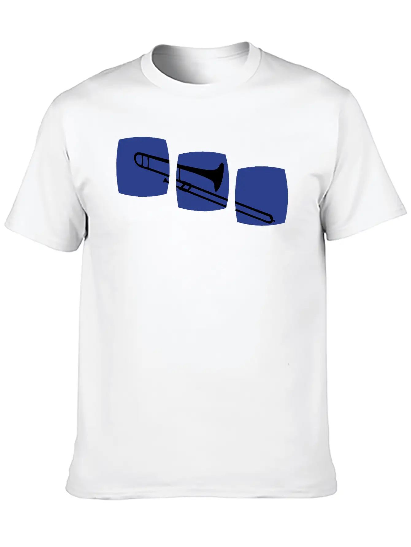 Trombone Trombone Motif Band Musicians, Jazz / Ska Essential Unisex Summer Tee – Soft Cotton Casual Fit