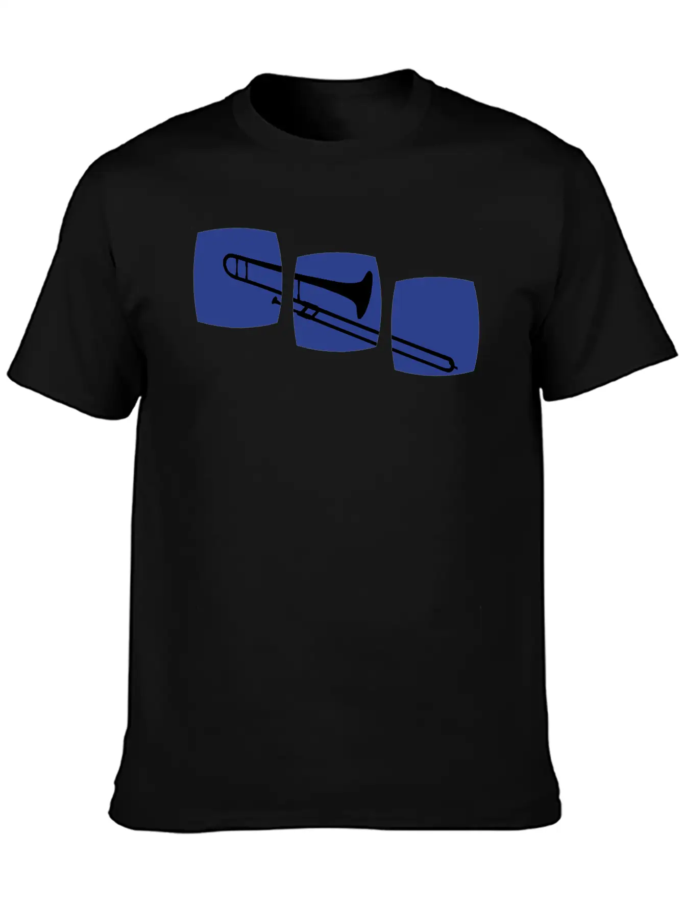 Trombone Trombone Motif Band Musicians, Jazz / Ska Essential Unisex Summer Tee – Soft Cotton Casual Fit