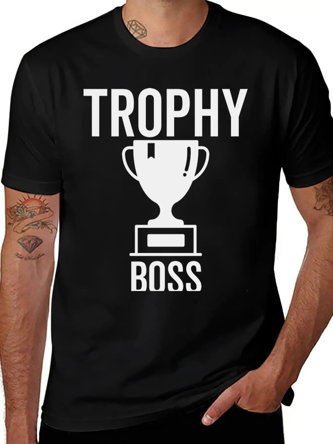 Trophy Boss Unisex Casual T-Shirt – Clean Design For Daily Comfort