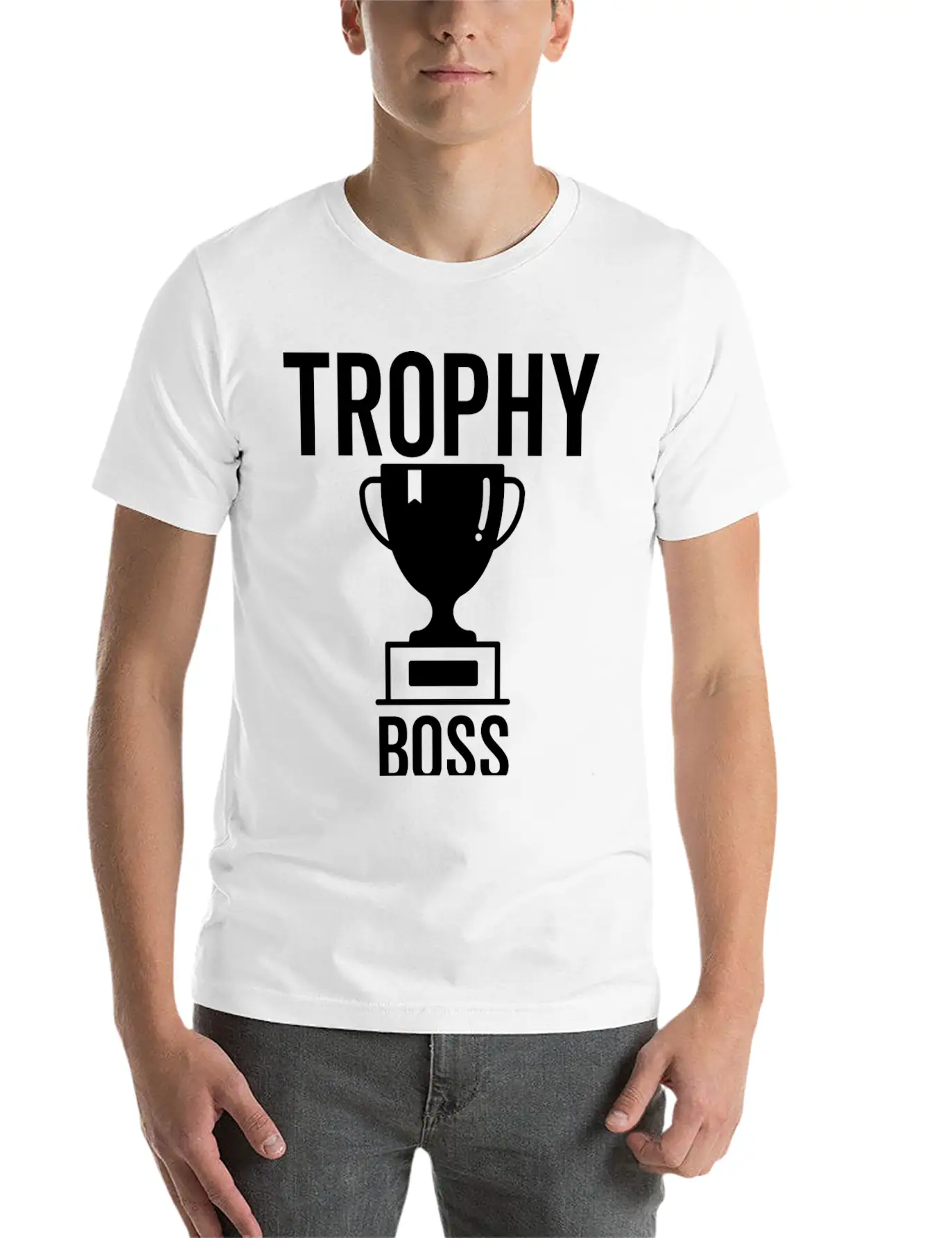 Trophy Boss Unisex Casual T-Shirt – Clean Design For Daily Comfort