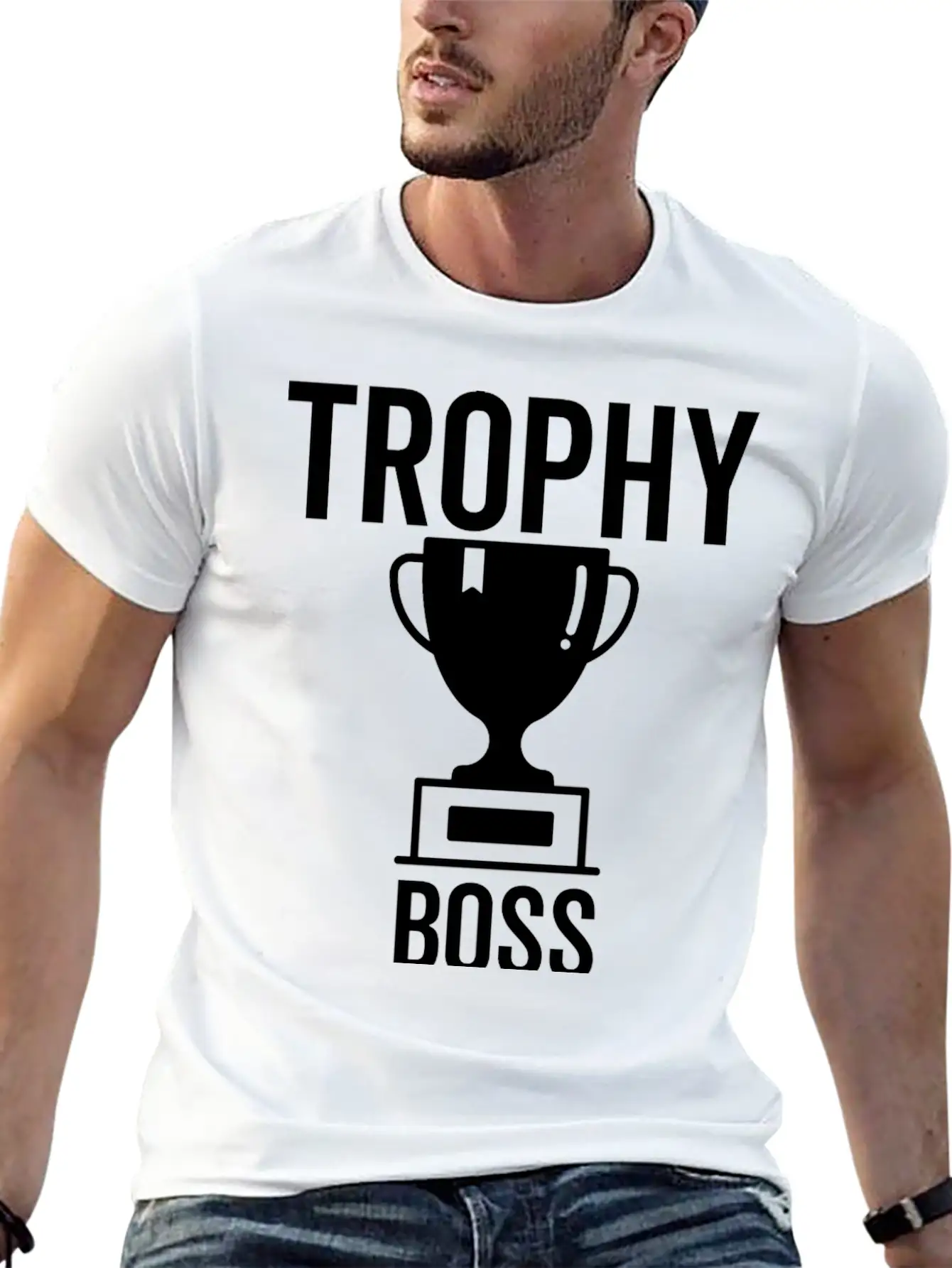 Trophy Boss Unisex Casual T-Shirt – Clean Design For Daily Comfort