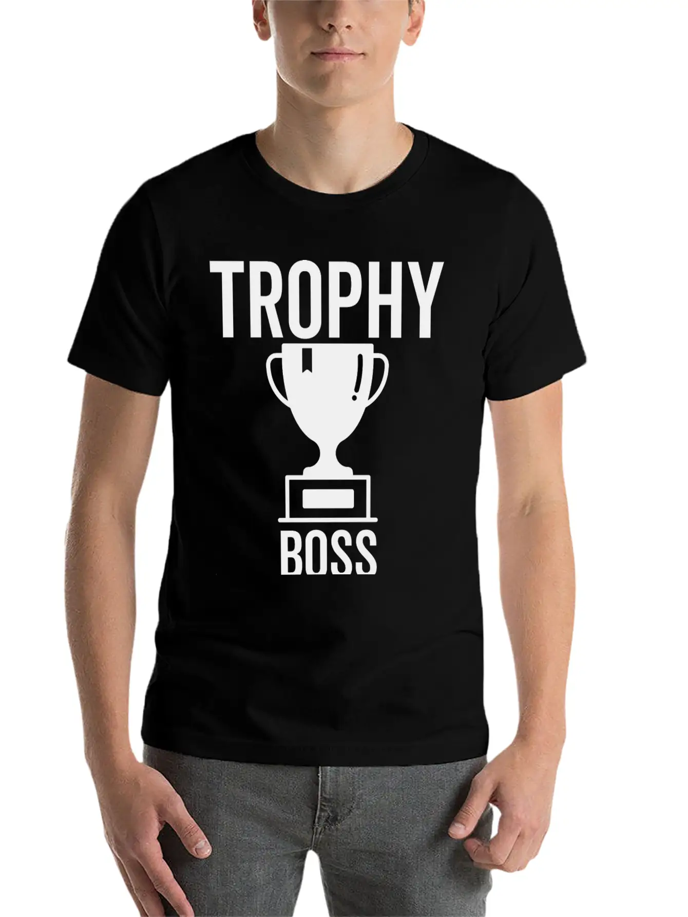 Trophy Boss Unisex Casual T-Shirt – Clean Design For Daily Comfort