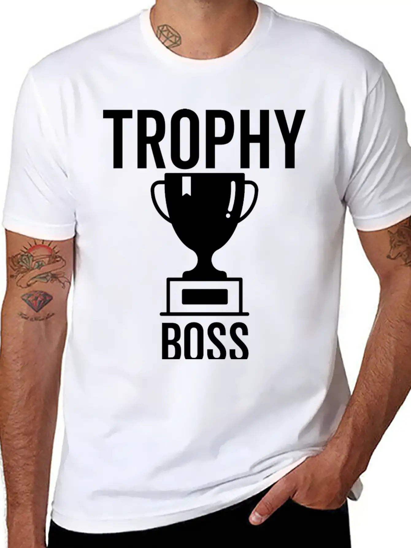 Trophy Boss Unisex Casual T-Shirt – Clean Design For Daily Comfort