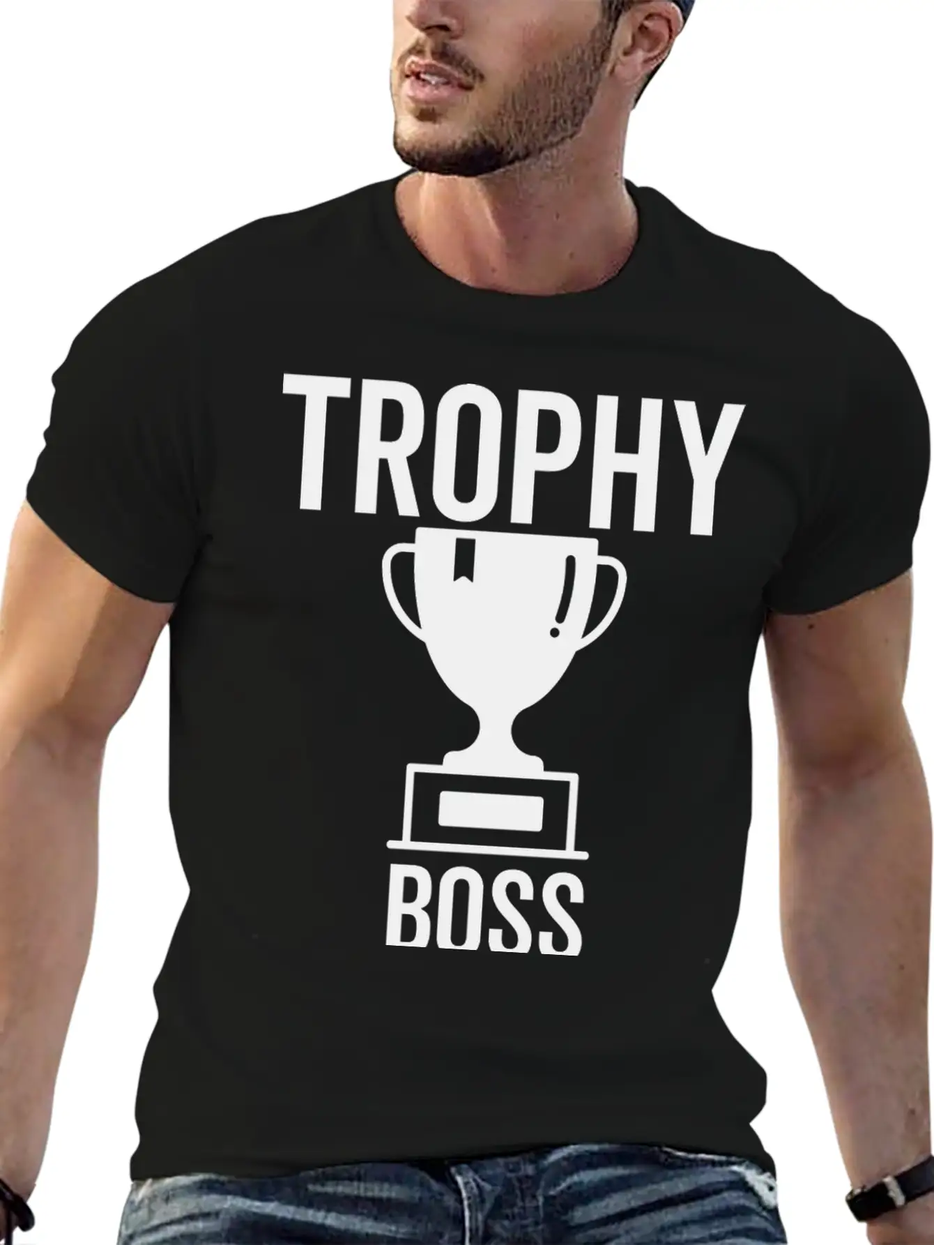 Trophy Boss Unisex Casual T-Shirt – Clean Design For Daily Comfort