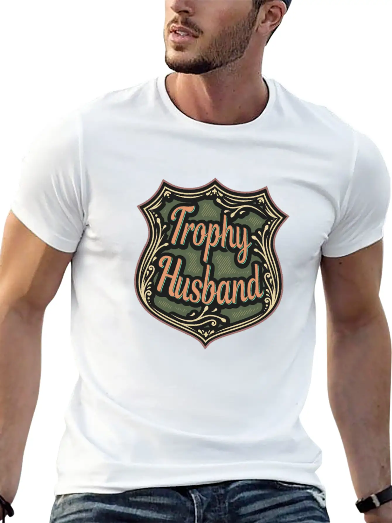 Trophy Husband Funny T-Shirt Comfortable Minimalist Graphic Tee – Summer Style Essential