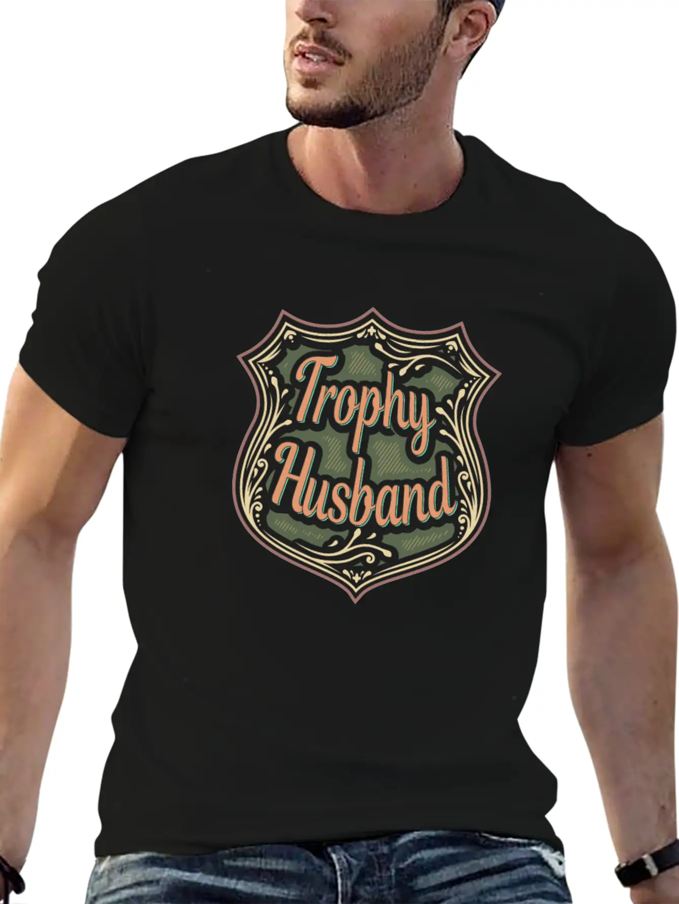 Trophy Husband Funny T-Shirt Comfortable Minimalist Graphic Tee – Summer Style Essential