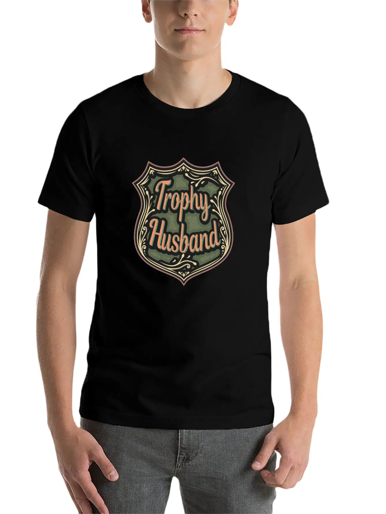 Trophy Husband Funny T-Shirt Comfortable Minimalist Graphic Tee – Summer Style Essential