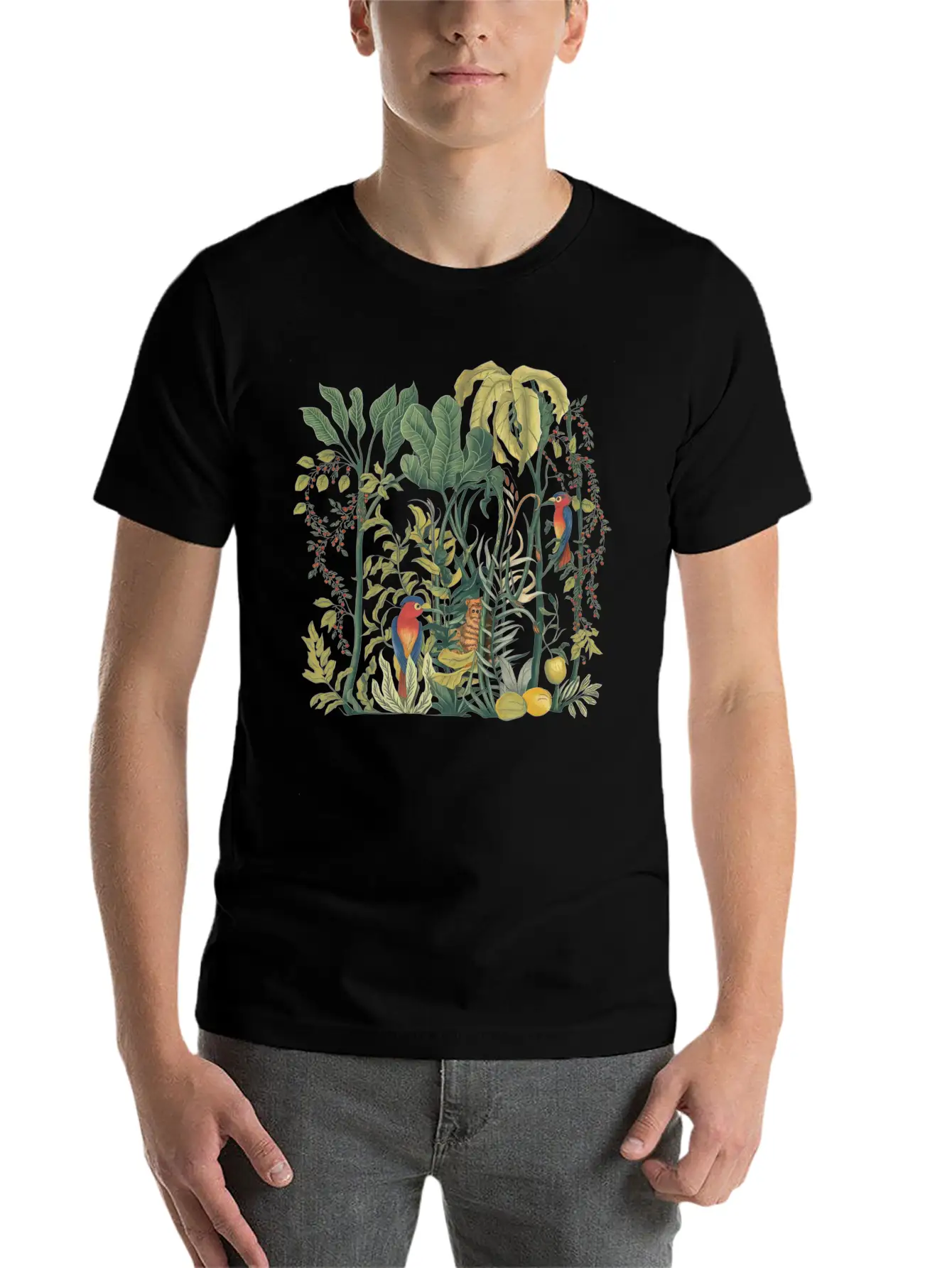 Tropical Forest Stylish Everyday T-Shirt – Unisex Basic Cotton Tee