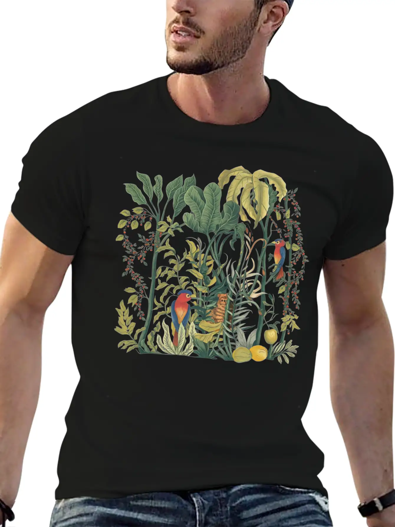 Tropical Forest Timeless Short Sleeve Tee – Comfy And Minimalist Design