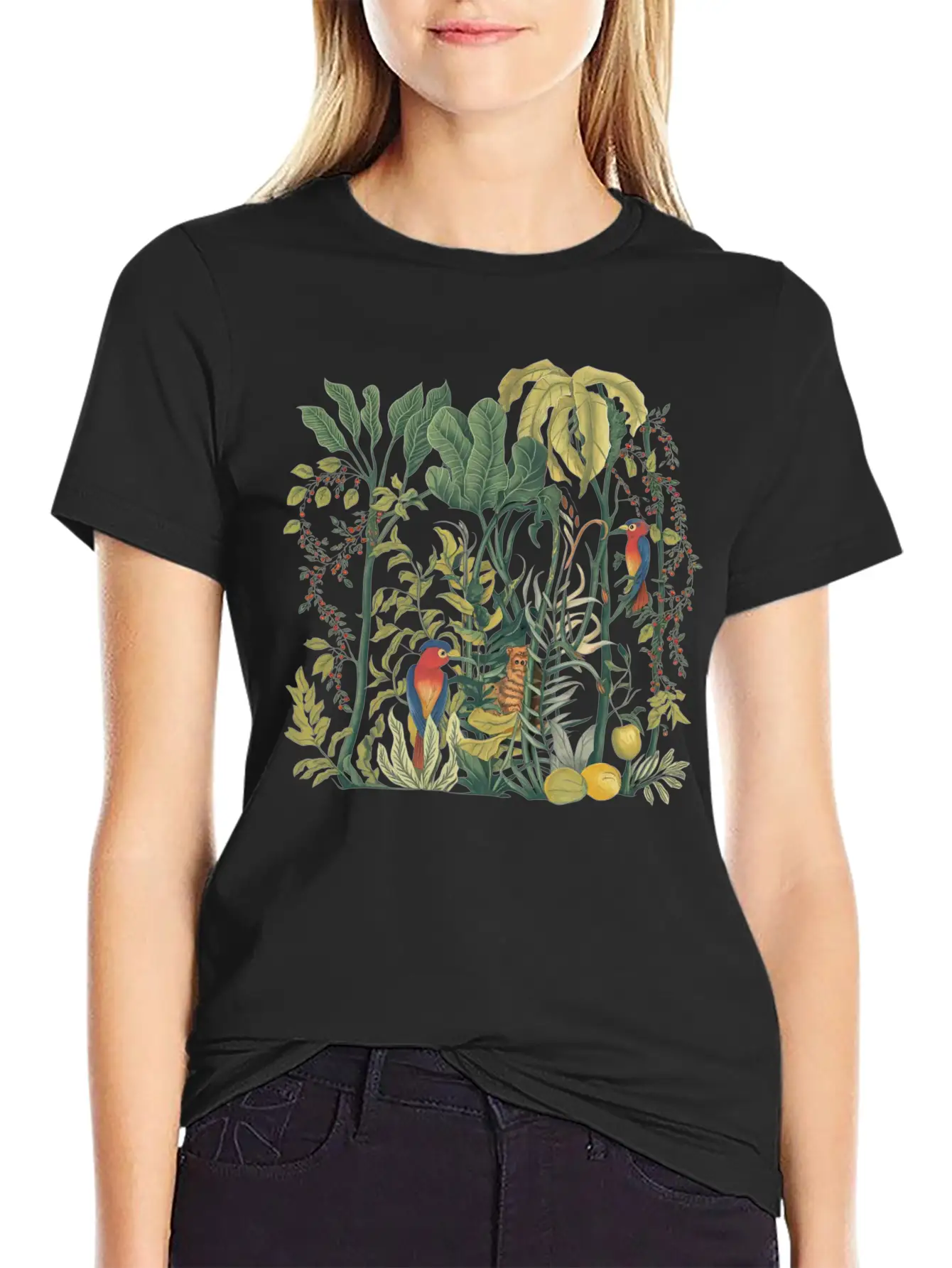 Tropical Forest Timeless Short Sleeve Tee – Comfy And Minimalist Design
