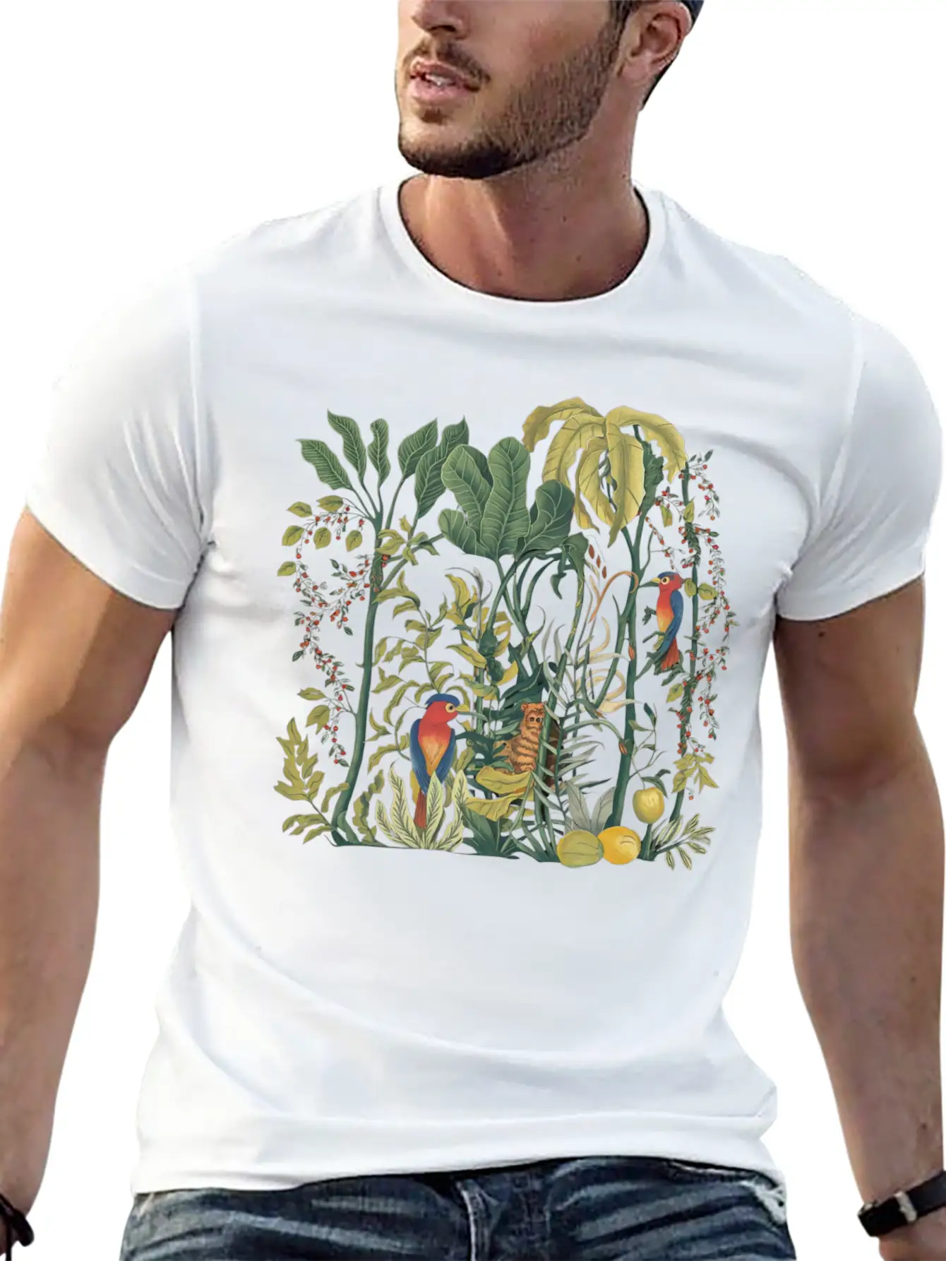 Tropical Forest Timeless Short Sleeve Tee – Comfy And Minimalist Design