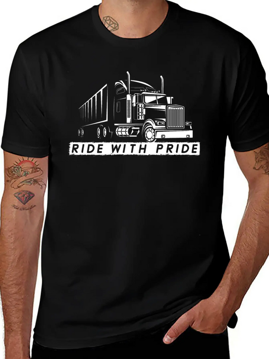 Truck Driver Gift - Funny 18 Wheeler Big Rig Unisex Short Sleeve Soft Cotton T-Shirt – Casual Everyday Wear