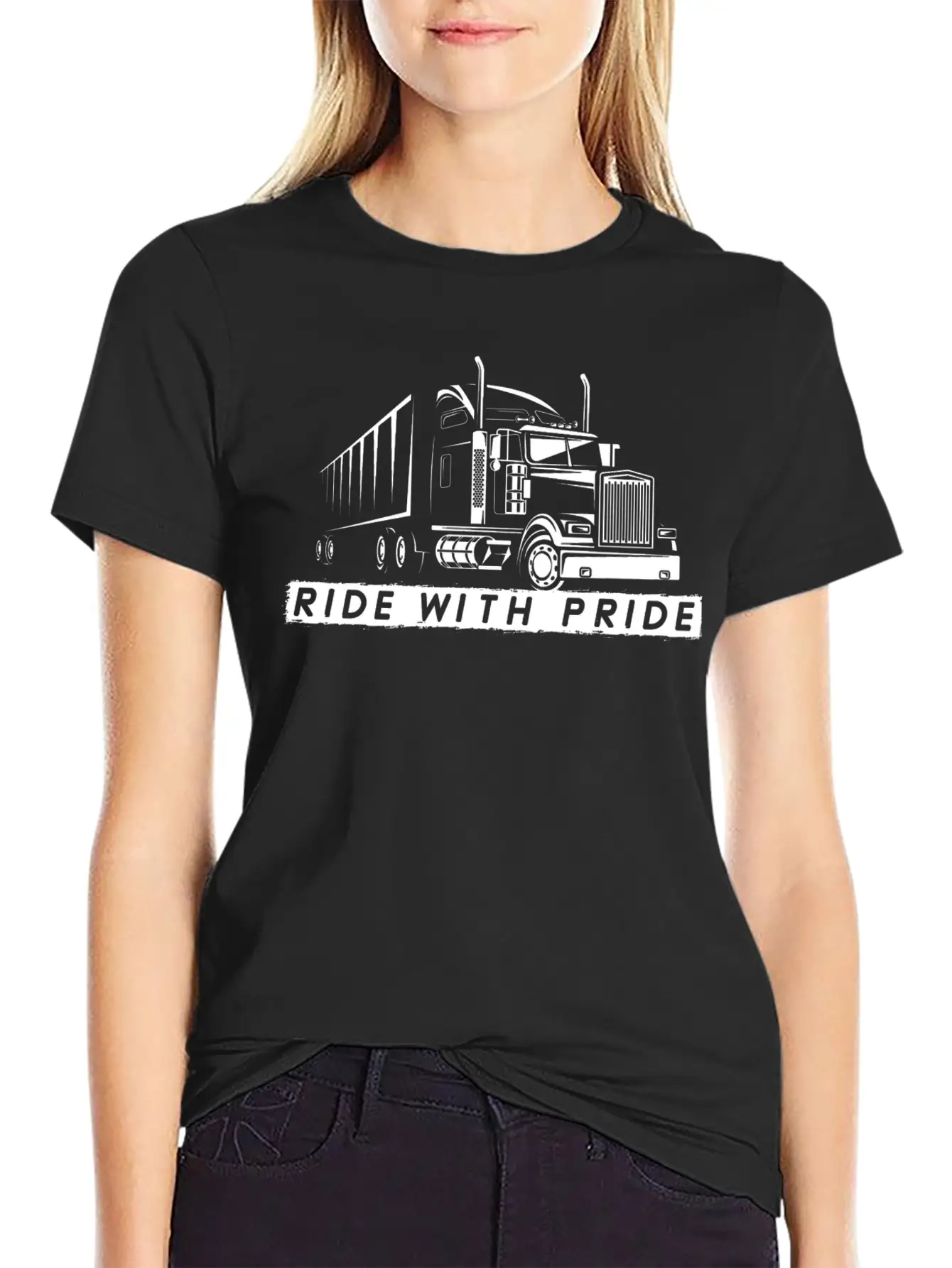 Truck Driver Gift - Funny 18 Wheeler Big Rig Unisex Short Sleeve Soft Cotton T-Shirt – Casual Everyday Wear