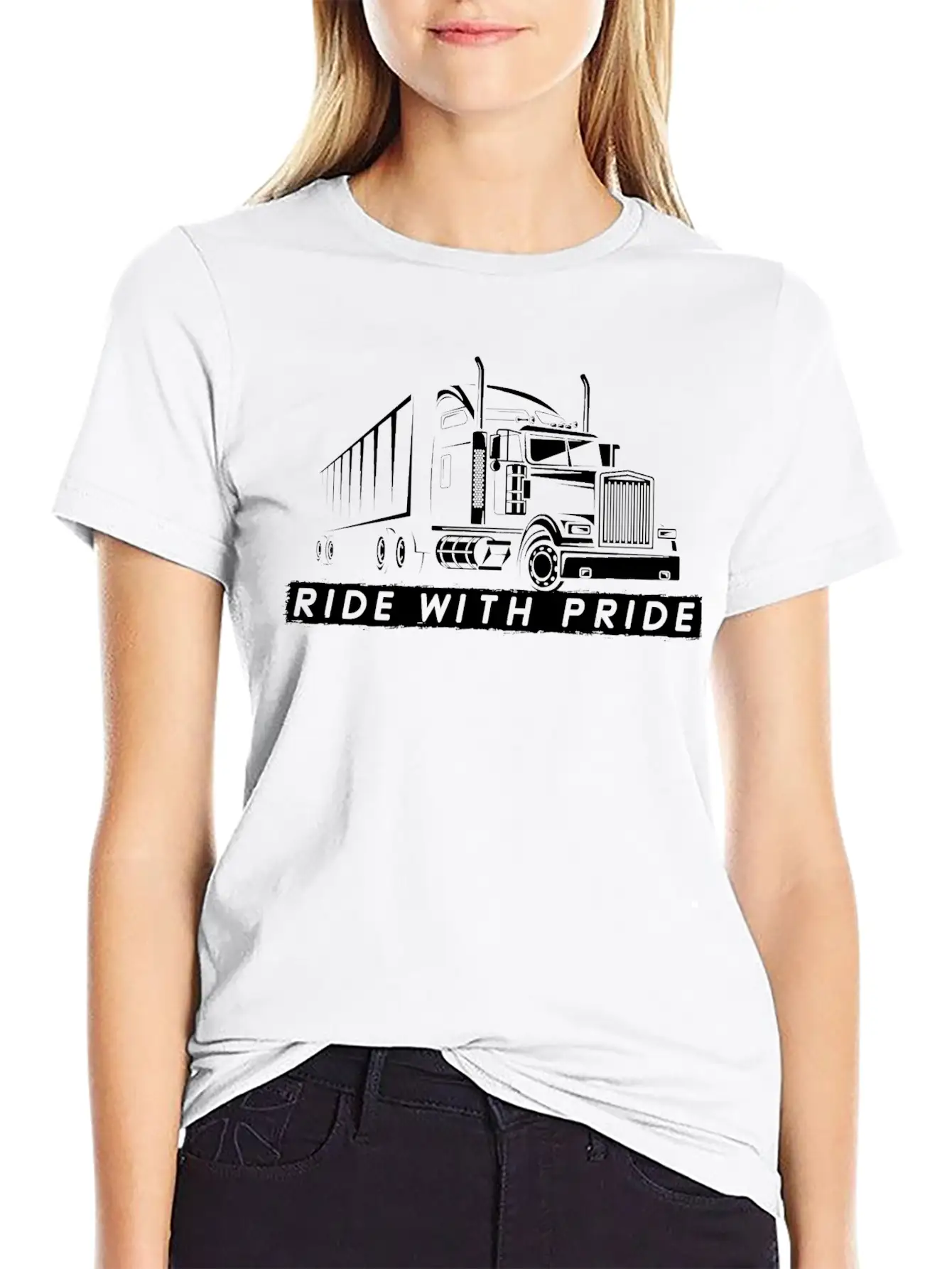 Truck Driver Gift - Funny 18 Wheeler Big Rig Unisex Short Sleeve Soft Cotton T-Shirt – Casual Everyday Wear