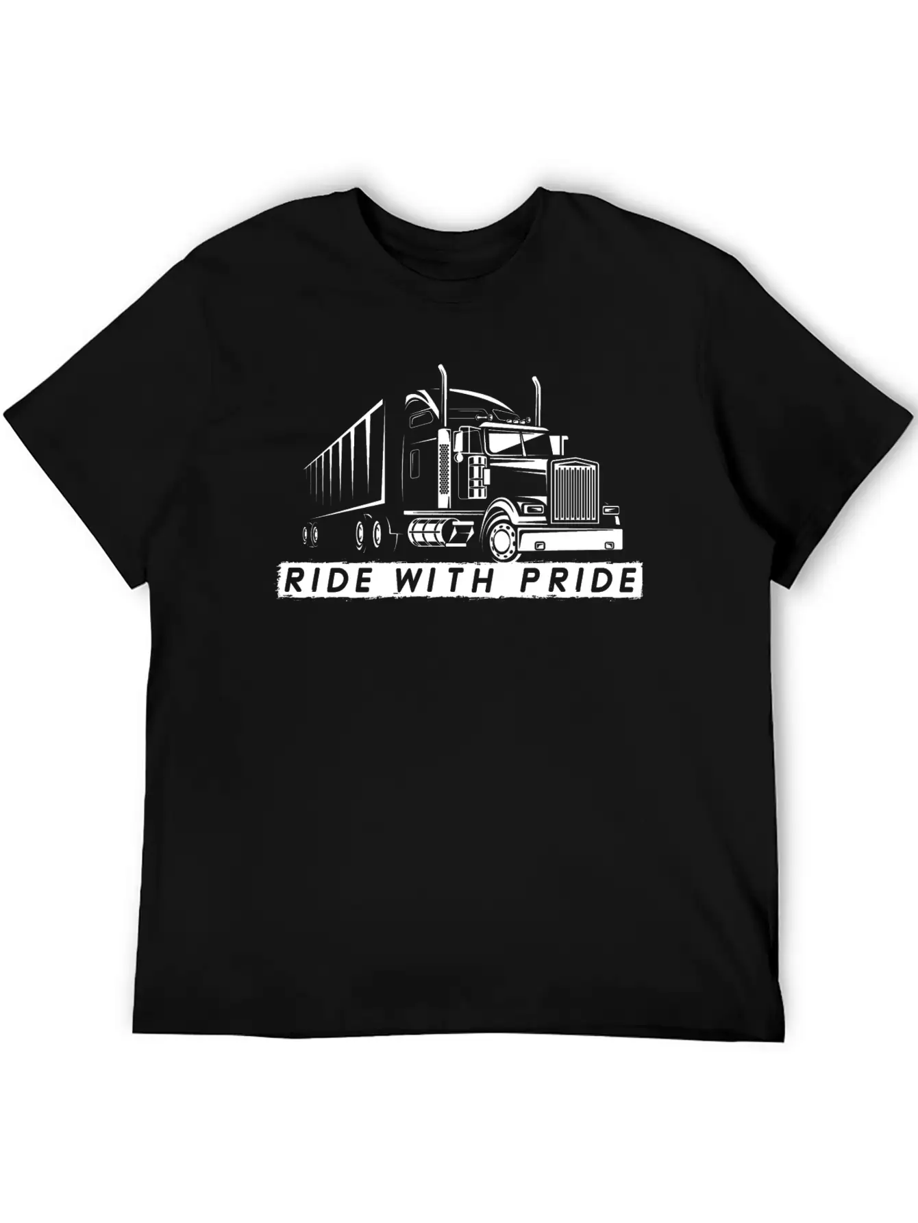 Truck Driver Gift - Funny 18 Wheeler Big Rig Unisex Short Sleeve Soft Cotton T-Shirt – Casual Everyday Wear