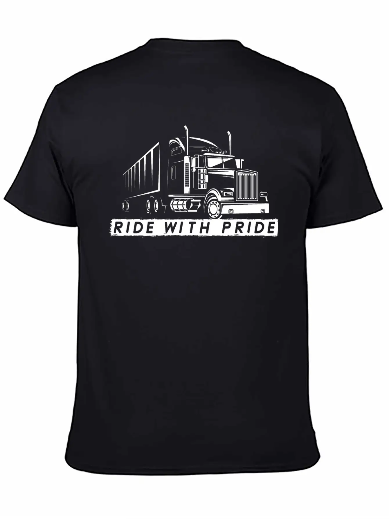 Truck Driver Gift - Funny 18 Wheeler Big Rig Unisex Short Sleeve Soft Cotton T-Shirt – Casual Everyday Wear