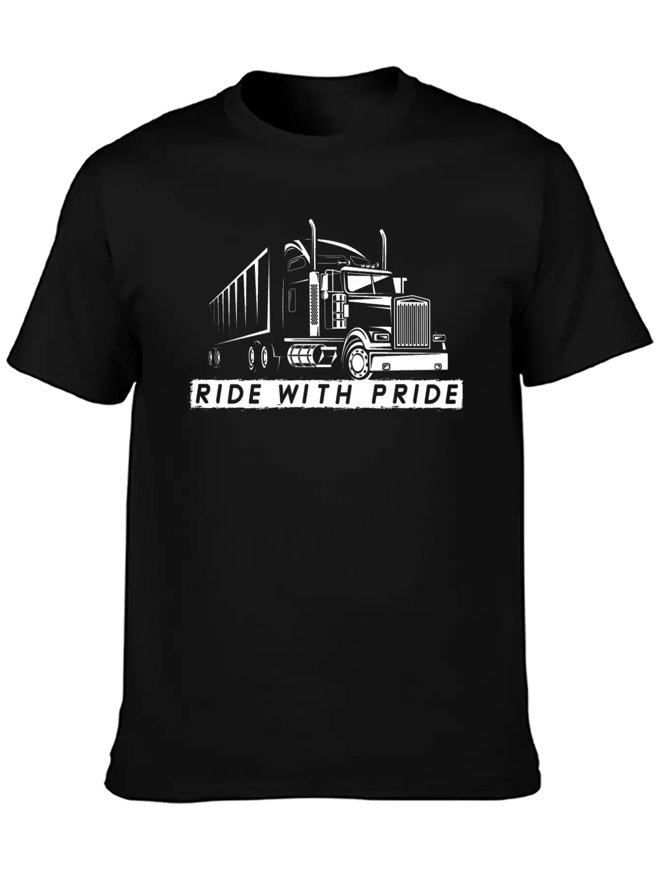 Truck Driver Gift - Funny 18 Wheeler Big Rig Unisex Short Sleeve Soft Cotton T-Shirt – Casual Everyday Wear