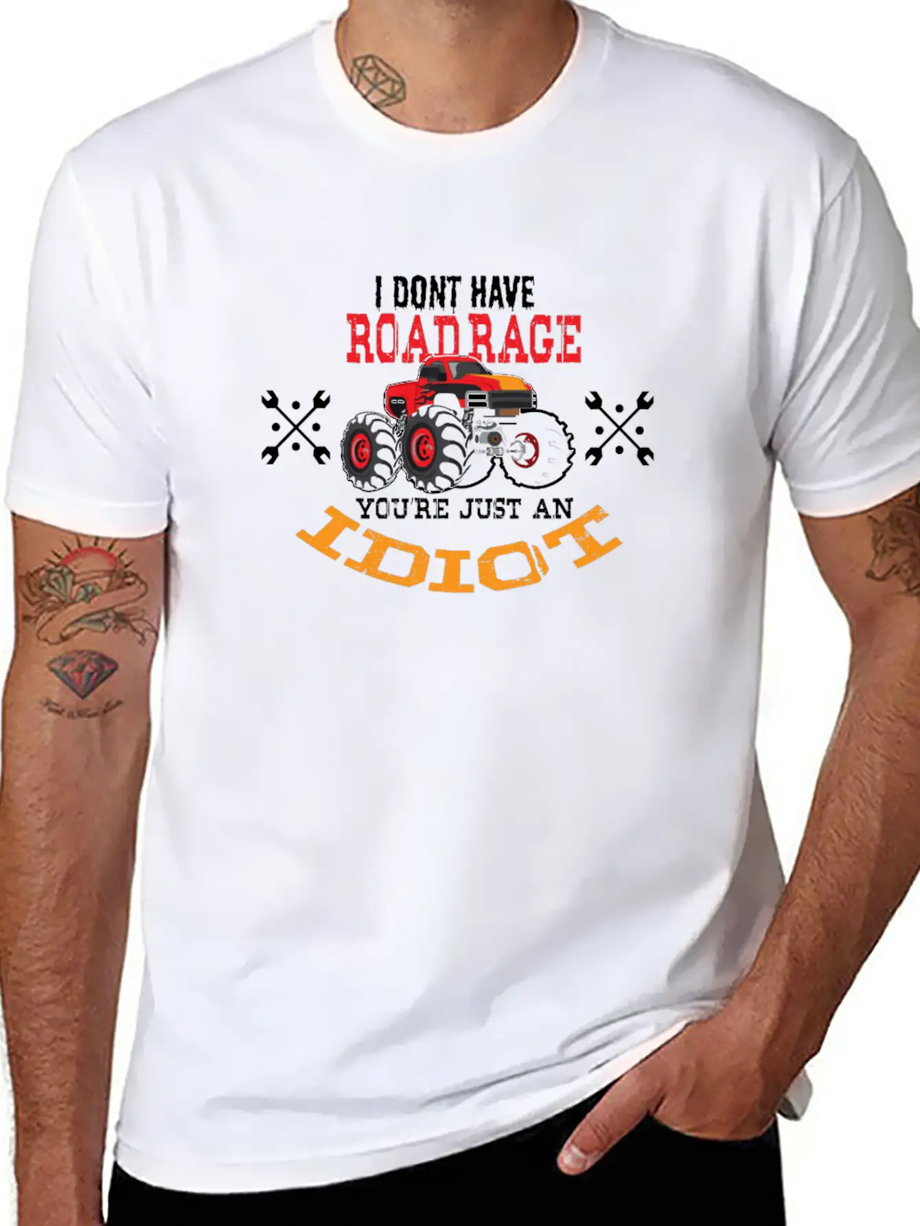 TRUCK DRIVER: I Don't Have Road Rage Unisex Short Sleeve Soft Cotton T-Shirt – Casual Everyday Wear