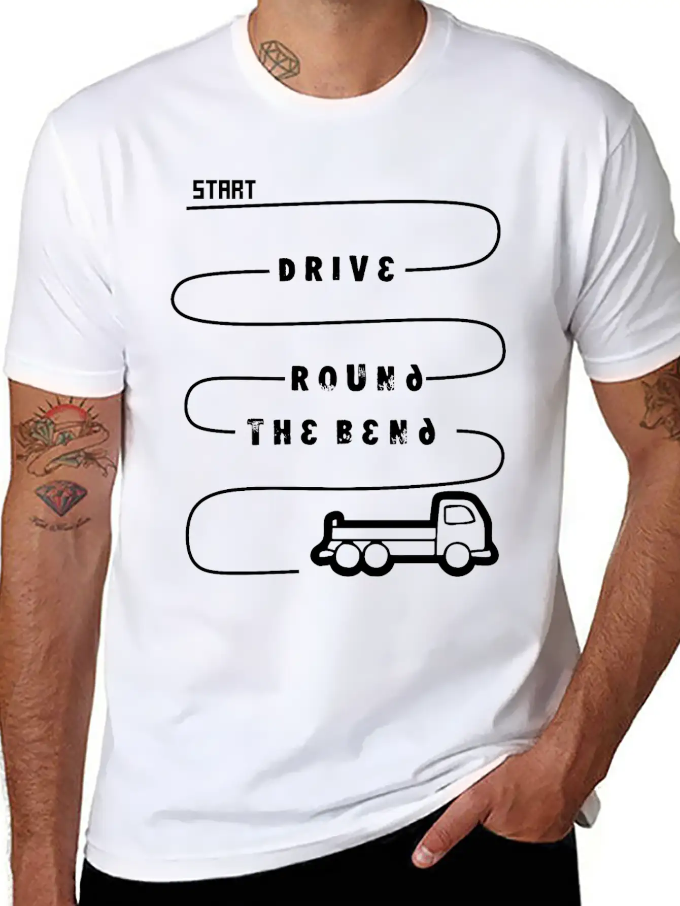 Truck Driver Stylish Everyday T-Shirt – Unisex Basic Cotton Tee