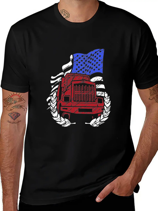 Truck Driver T-shirt Unisex Short Sleeve Soft Cotton T-Shirt – Casual Everyday Wear