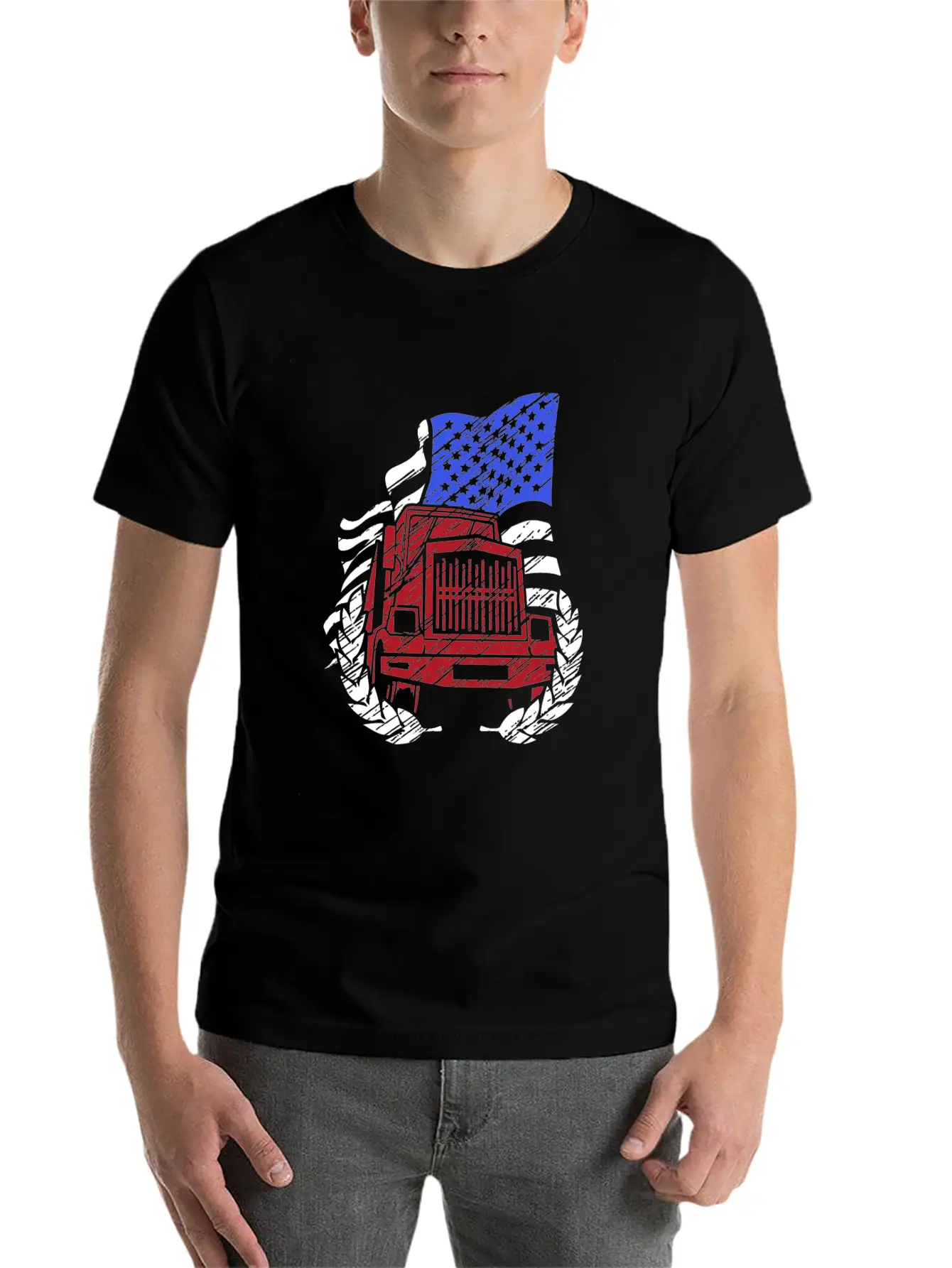 Truck Driver T-shirt Unisex Short Sleeve Soft Cotton T-Shirt – Casual Everyday Wear