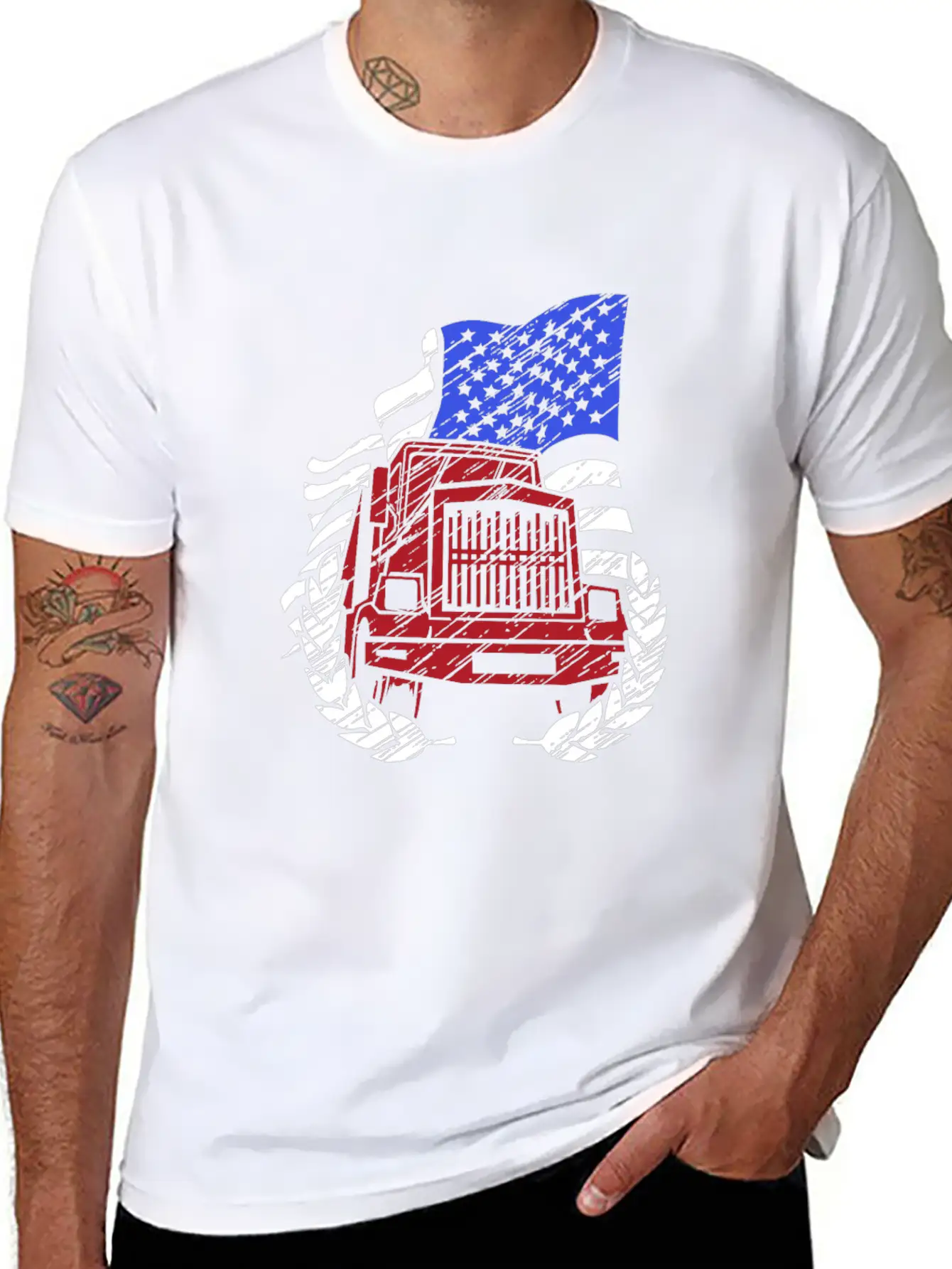 Truck Driver T-shirt Unisex Short Sleeve Soft Cotton T-Shirt – Casual Everyday Wear