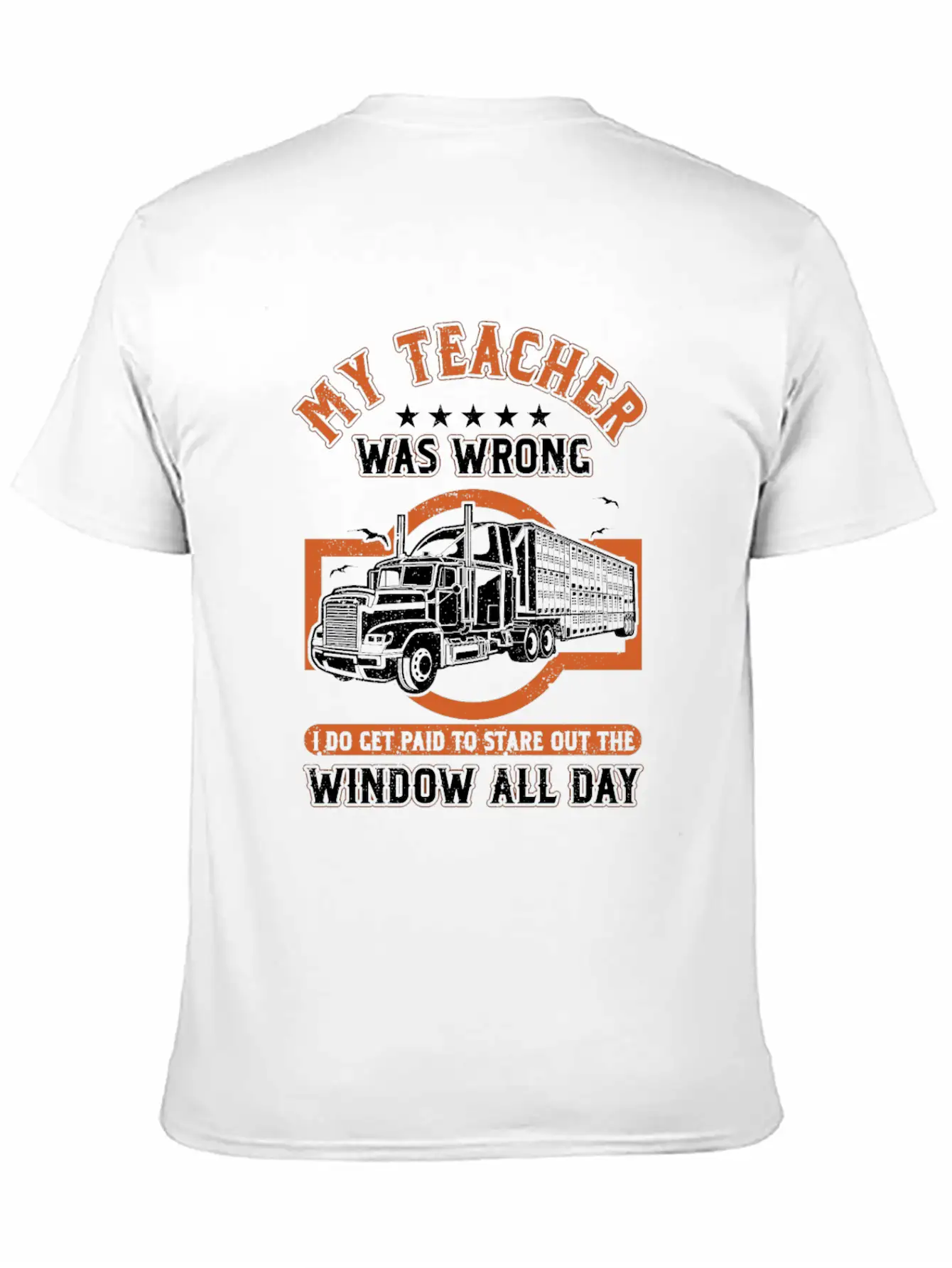 Truck Driver Trucker Profession Quotes My Teacher Unisex Casual T-Shirt – Clean Design For Daily Comfort