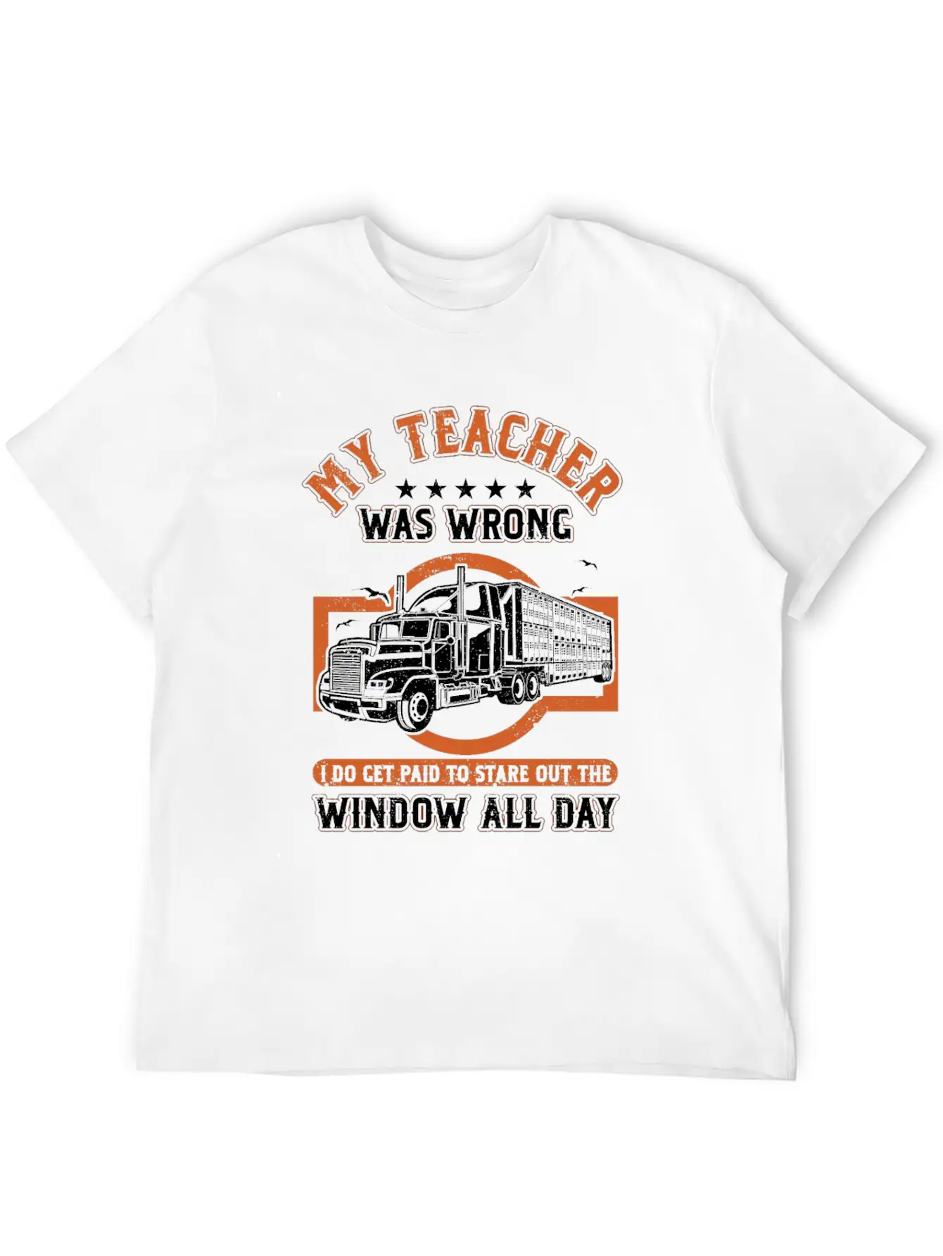 Truck Driver Trucker Profession Quotes My Teacher Unisex Casual T-Shirt – Clean Design For Daily Comfort