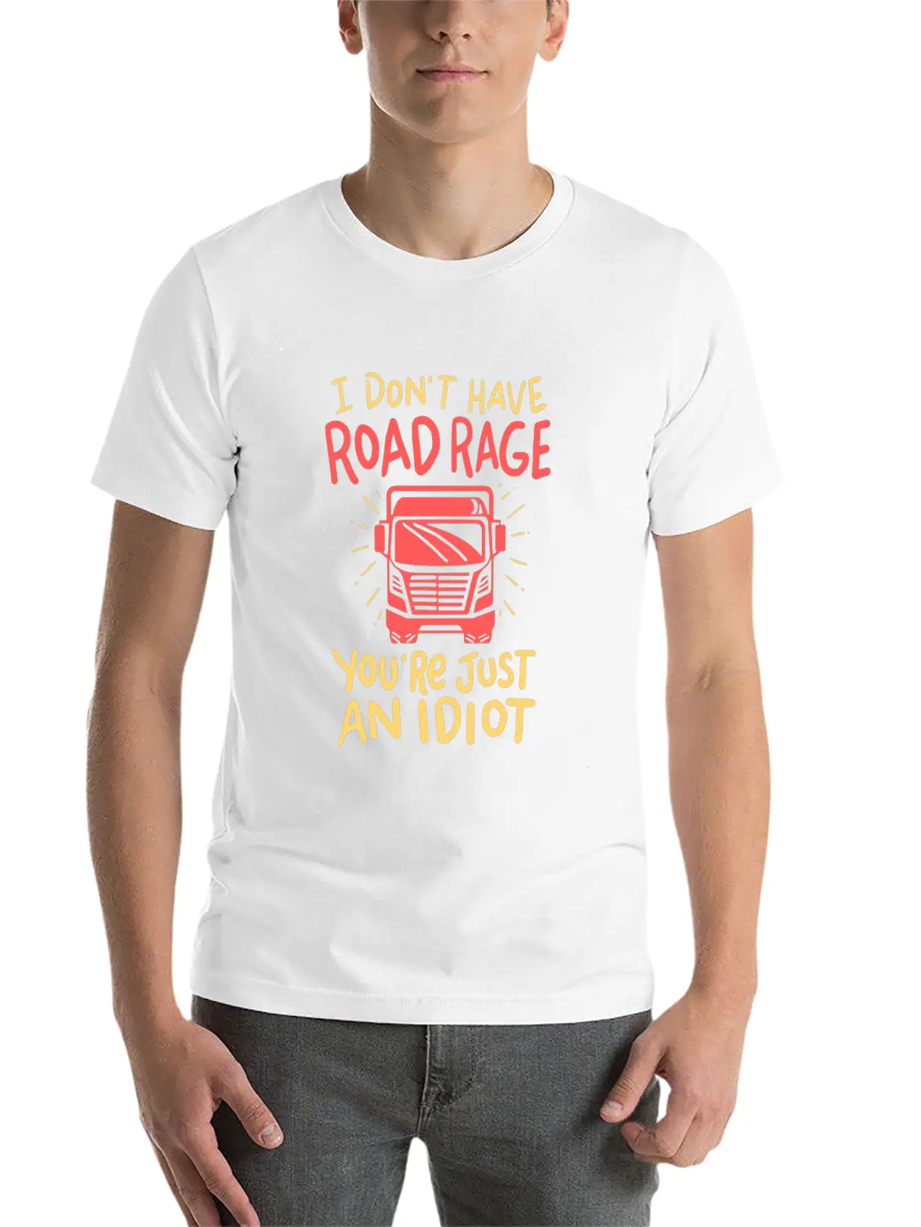 Truck Driver Unisex Short Sleeve Soft Cotton T-Shirt – Casual Everyday Wear