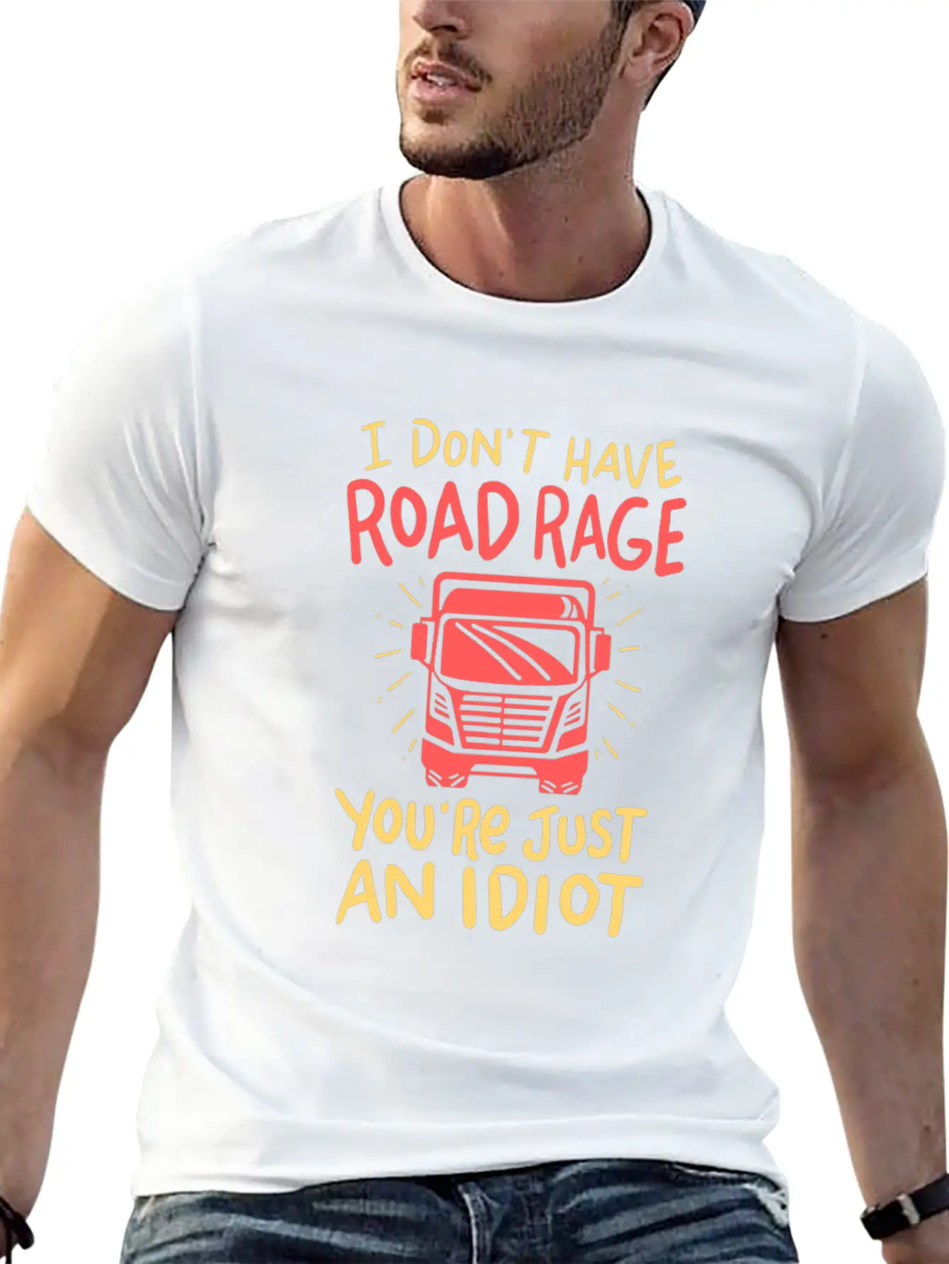 Truck Driver Unisex Short Sleeve Soft Cotton T-Shirt – Casual Everyday Wear