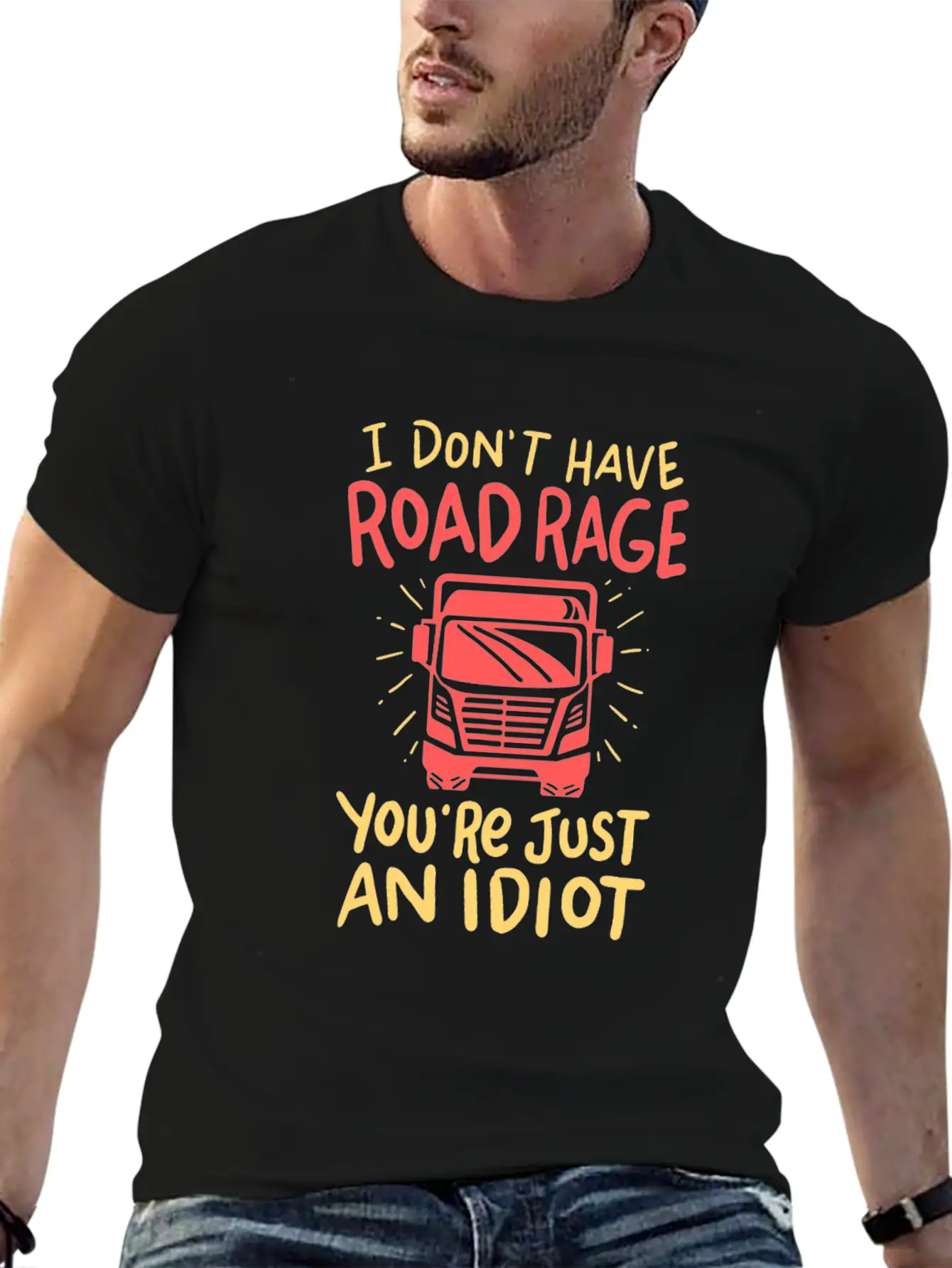 Truck Driver Unisex Short Sleeve Soft Cotton T-Shirt – Casual Everyday Wear