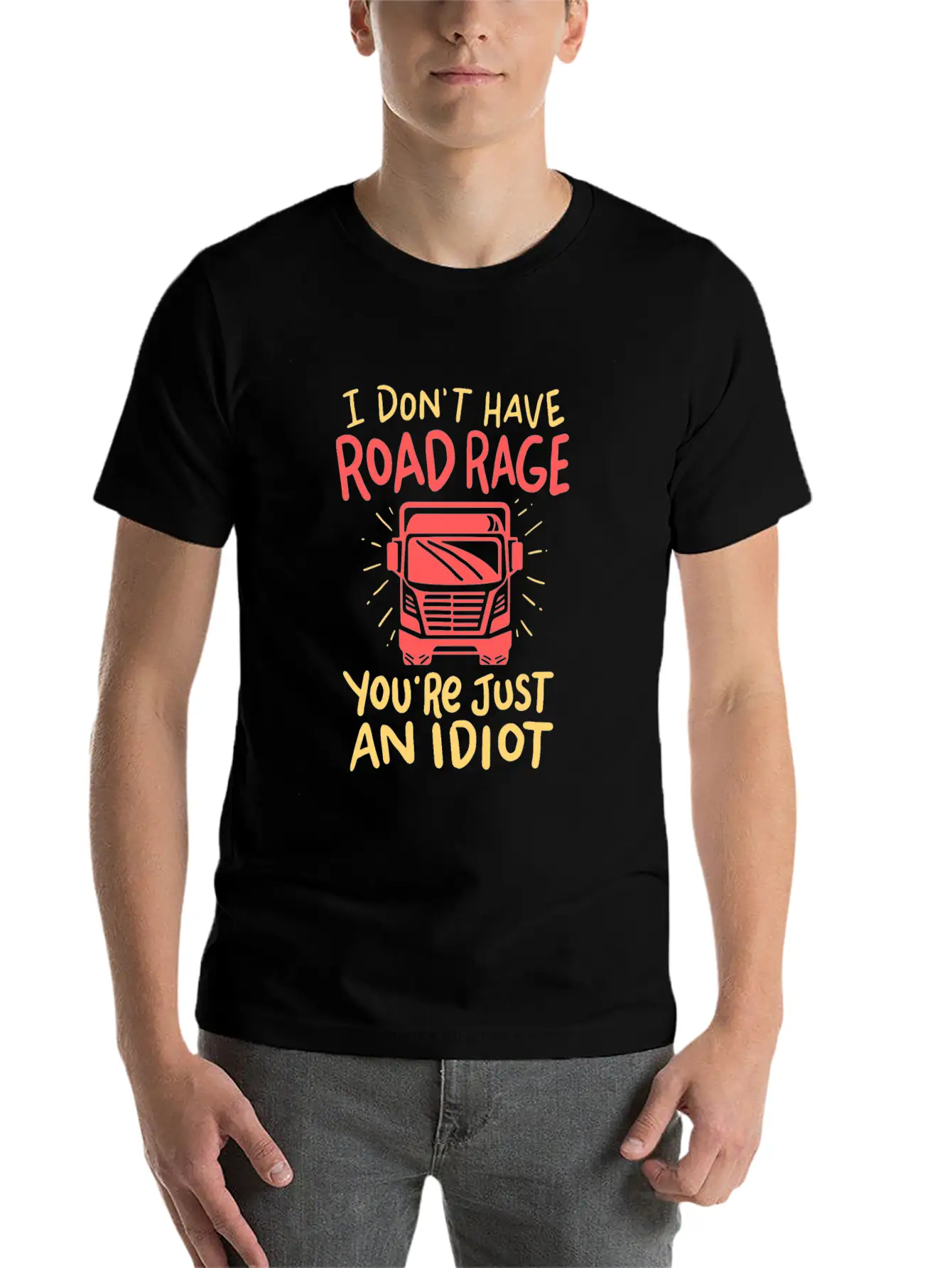 Truck Driver Unisex Short Sleeve Soft Cotton T-Shirt – Casual Everyday Wear