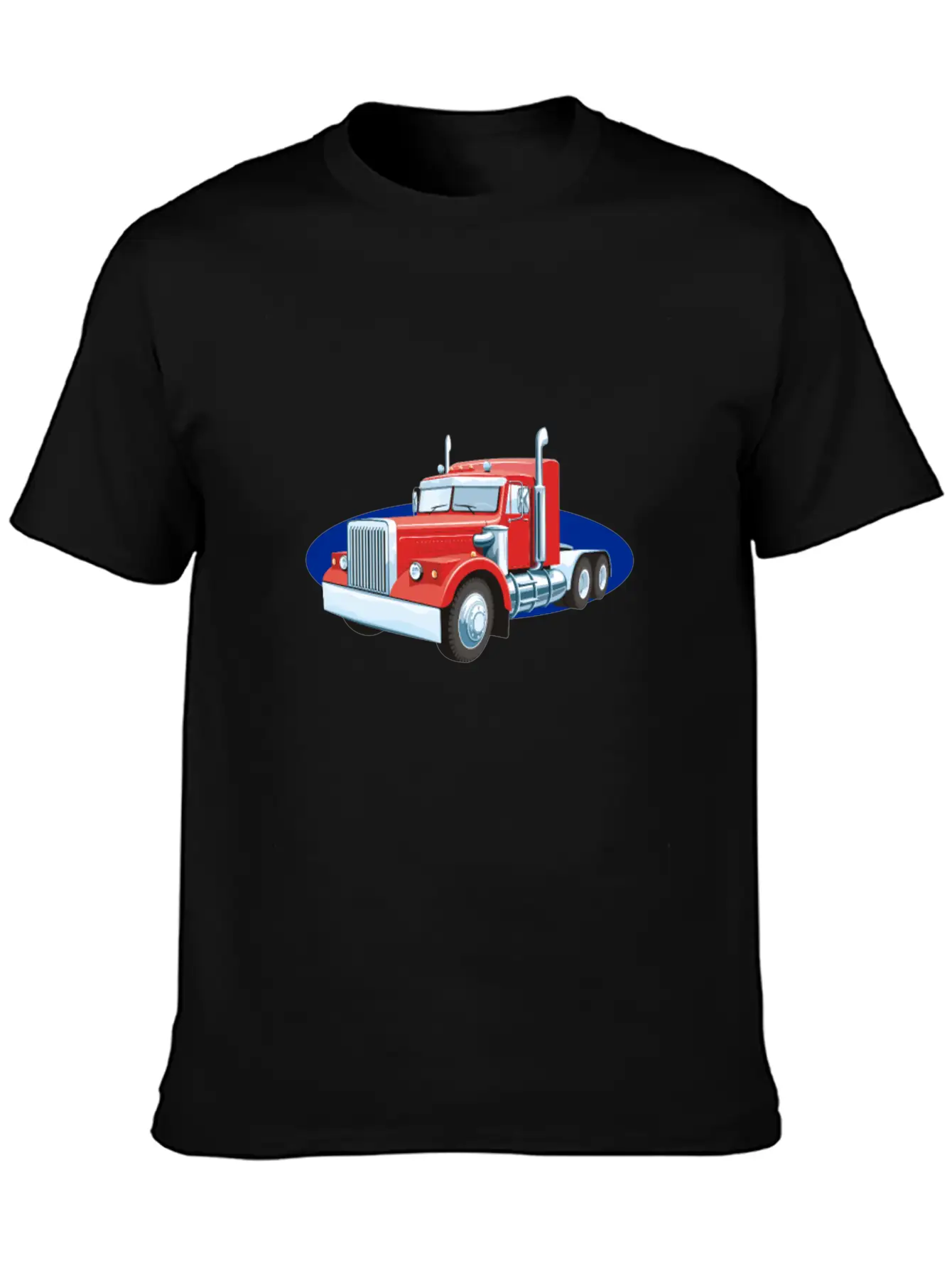 Truck Lorry Car Wagon Street Road Unisex Short Sleeve Soft Cotton T-Shirt – Casual Everyday Wear
