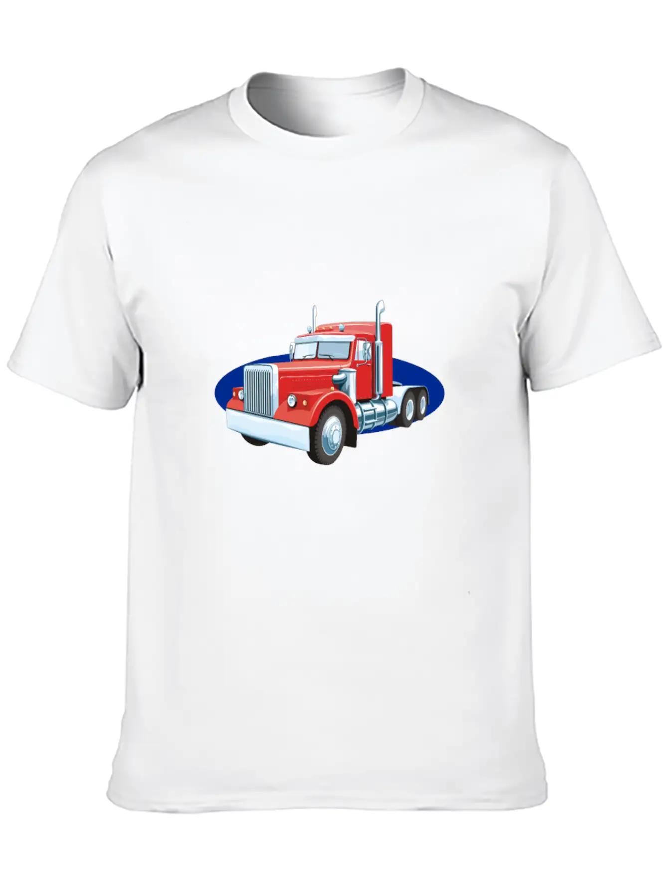 Truck Lorry Car Wagon Street Road Unisex Short Sleeve Soft Cotton T-Shirt – Casual Everyday Wear