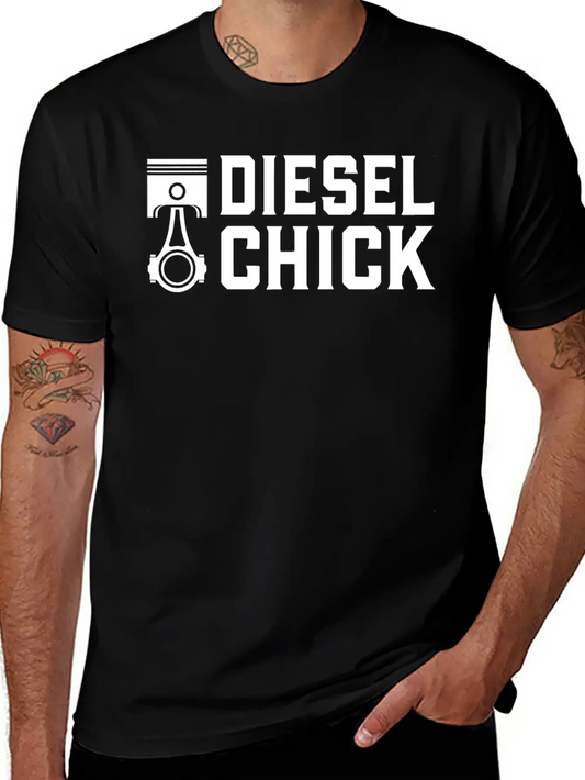 Trucker Diesel Chick Female Truck Driver T Shirt Comfortable Minimalist Graphic Tee – Summer Style Essential