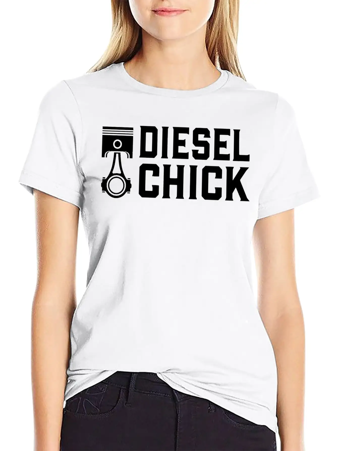 Trucker Diesel Chick Female Truck Driver T Shirt Comfortable Minimalist Graphic Tee – Summer Style Essential
