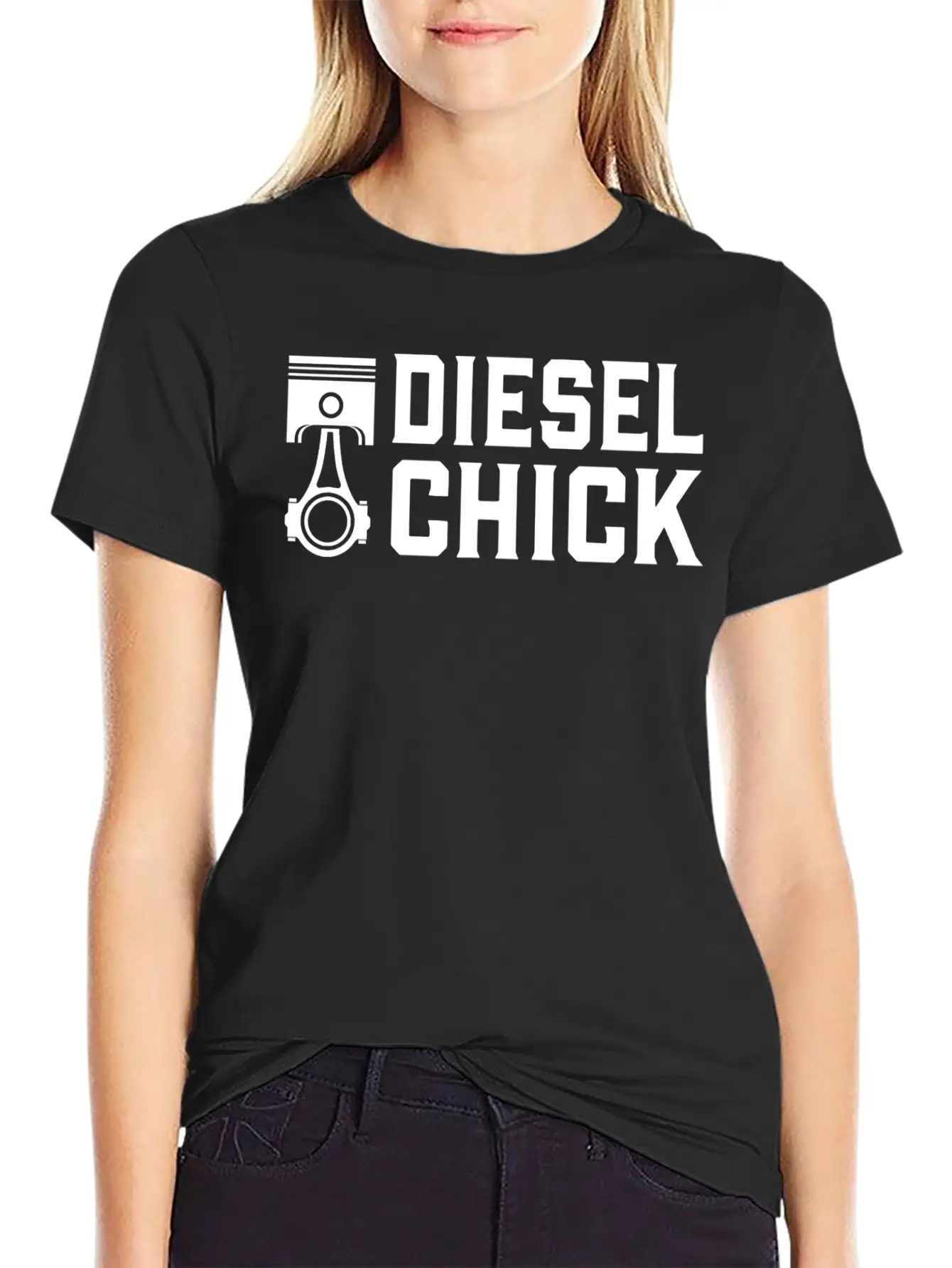 Trucker Diesel Chick Female Truck Driver T Shirt Comfortable Minimalist Graphic Tee – Summer Style Essential