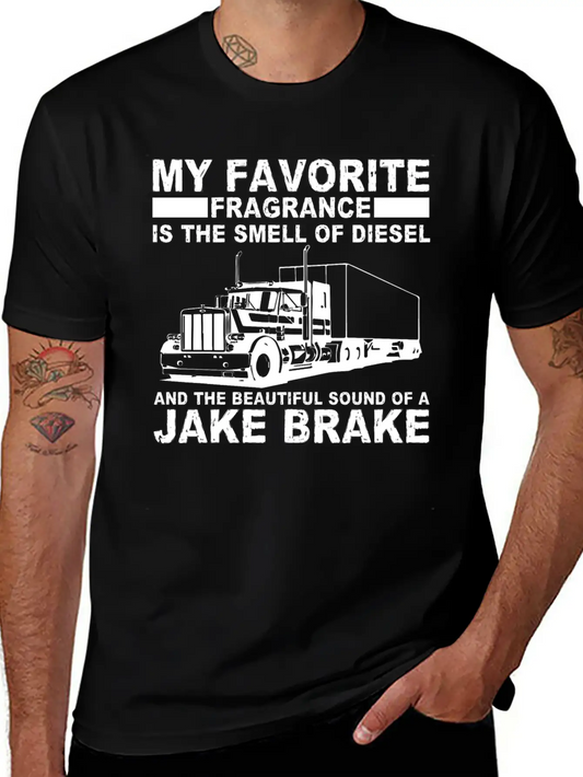 Trucker Truck Diesel Job Drive Stylish Everyday T-Shirt – Unisex Basic Cotton Tee