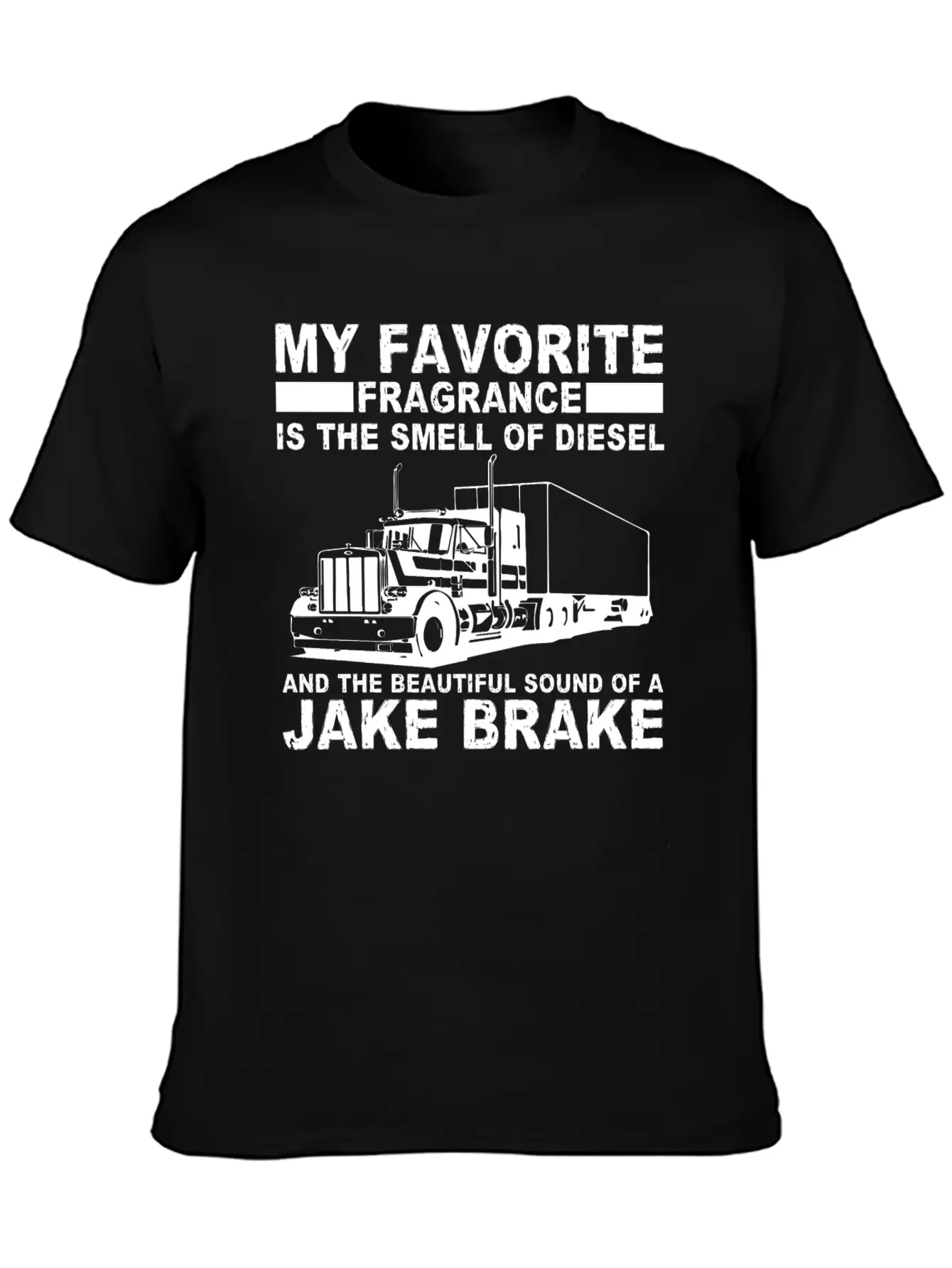 Trucker Truck Diesel Job Drive Stylish Everyday T-Shirt – Unisex Basic Cotton Tee