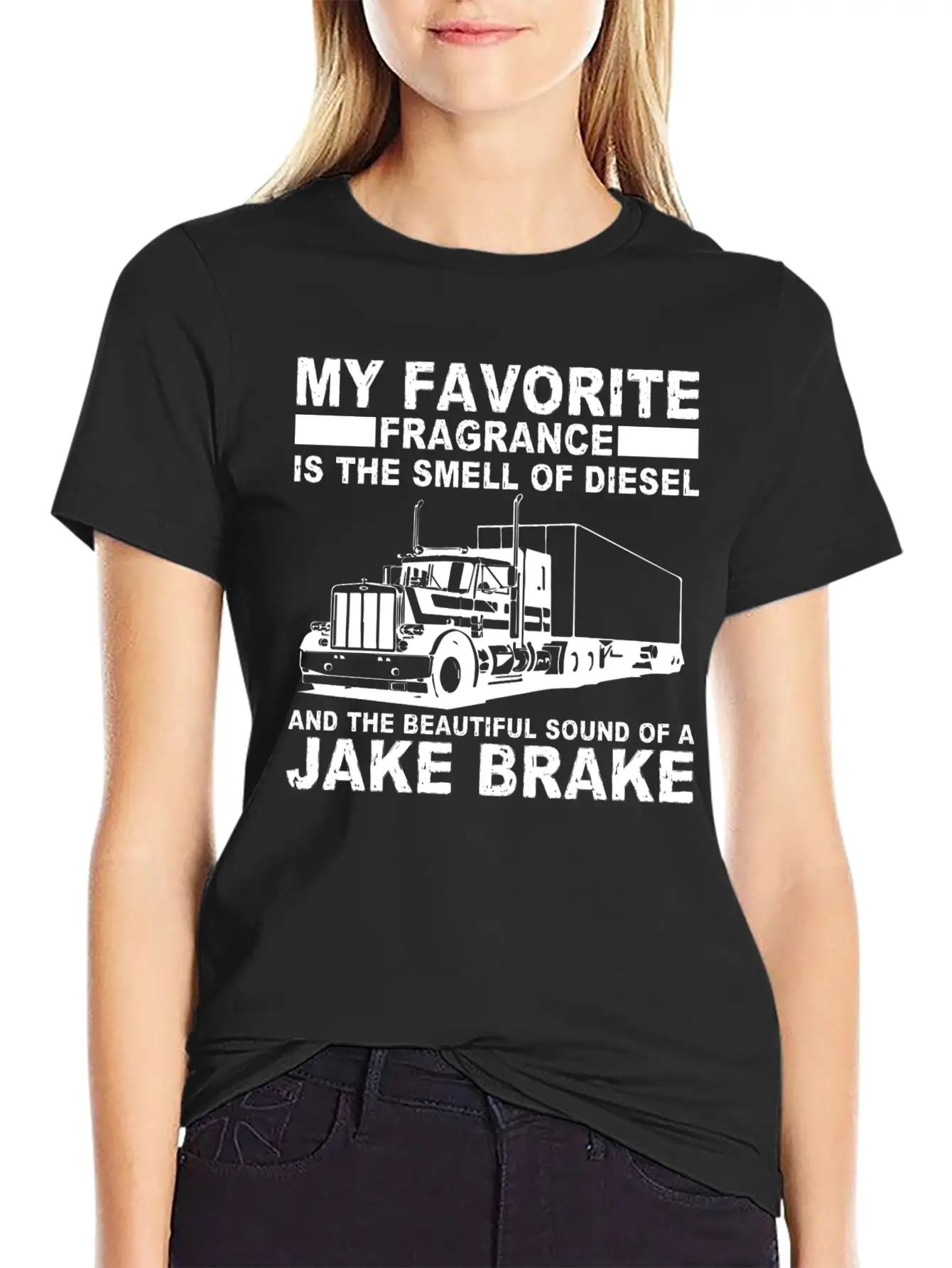 Trucker Truck Diesel Job Drive Stylish Everyday T-Shirt – Unisex Basic Cotton Tee