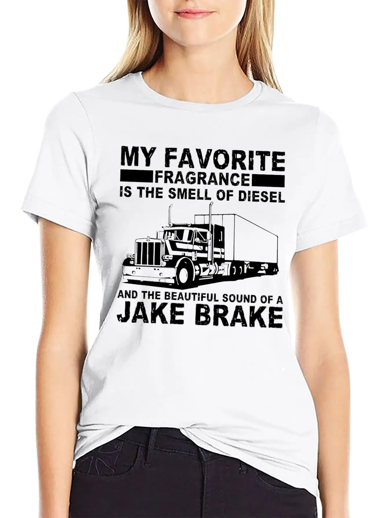 Trucker Truck Diesel Job Drive Stylish Everyday T-Shirt – Unisex Basic Cotton Tee