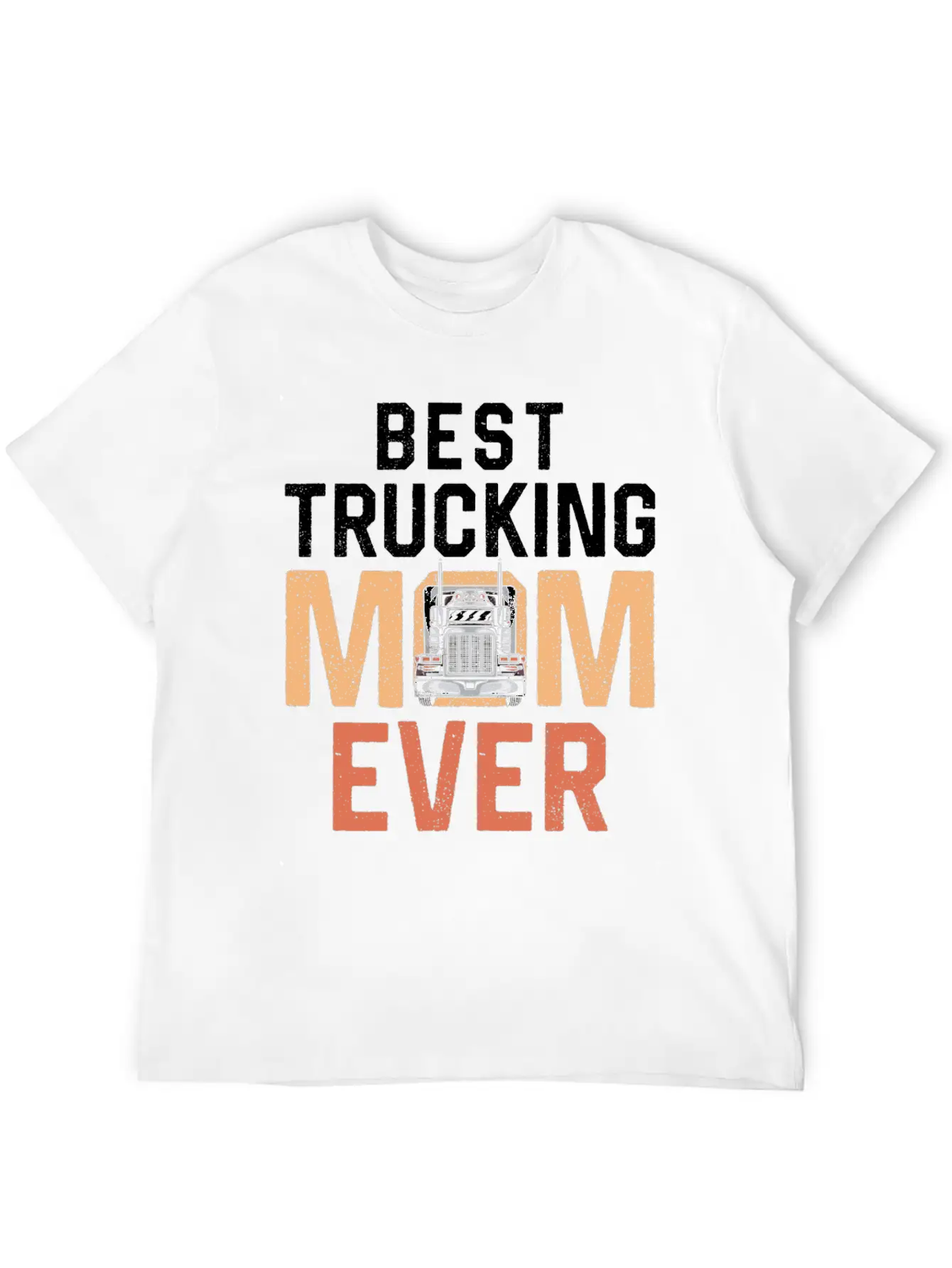 Trucker Truck Driver Mom Mother Timeless Short Sleeve Tee – Comfy And Minimalist Design