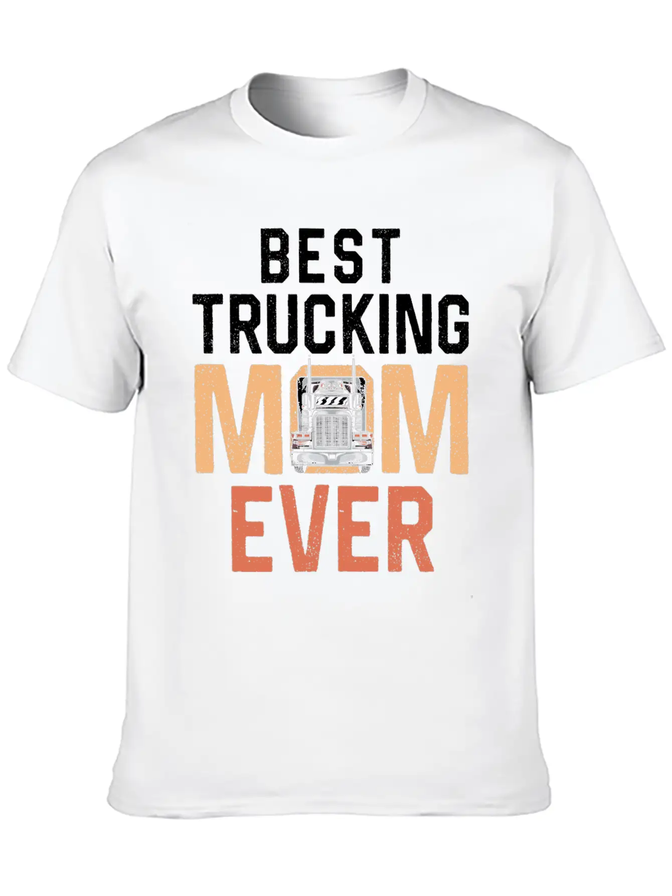 Trucker Truck Driver Mom Mother Timeless Short Sleeve Tee – Comfy And Minimalist Design